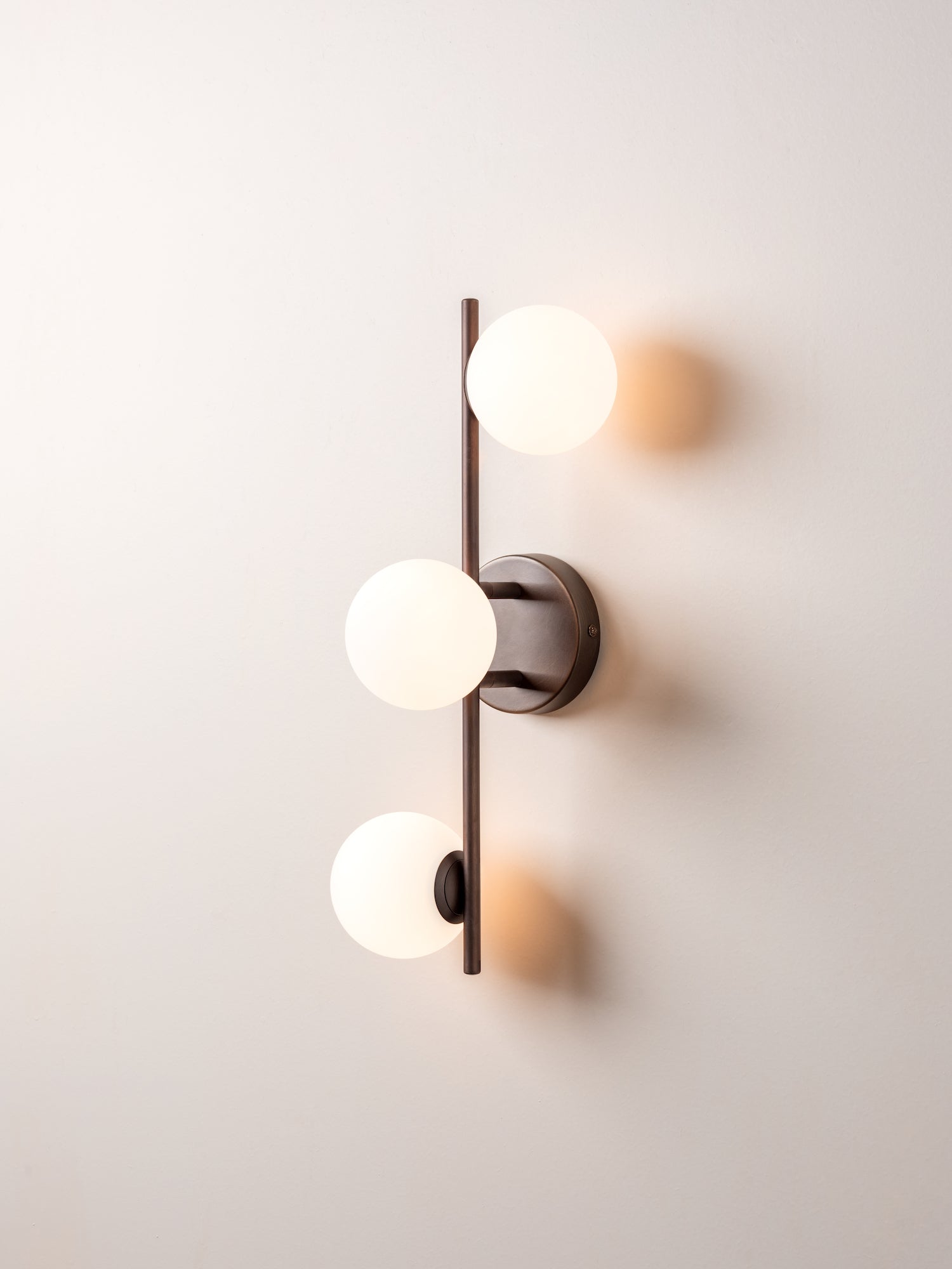 Coro - 3 light bronze and opal ceiling / wall | Ceiling Light | Lights & Lamps Inc | Modern Affordable Designer Lighting | USA