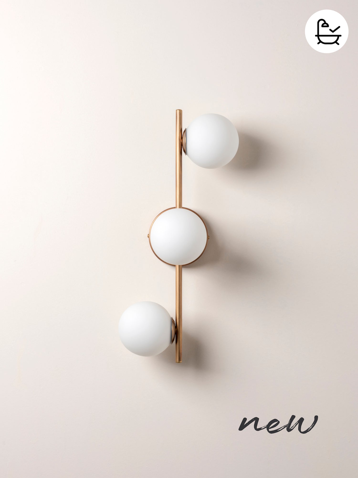 Coro - 3 light aged brass and opal ceiling / wall | Ceiling Light | Lights & Lamps Inc | Modern Affordable Designer Lighting | USA