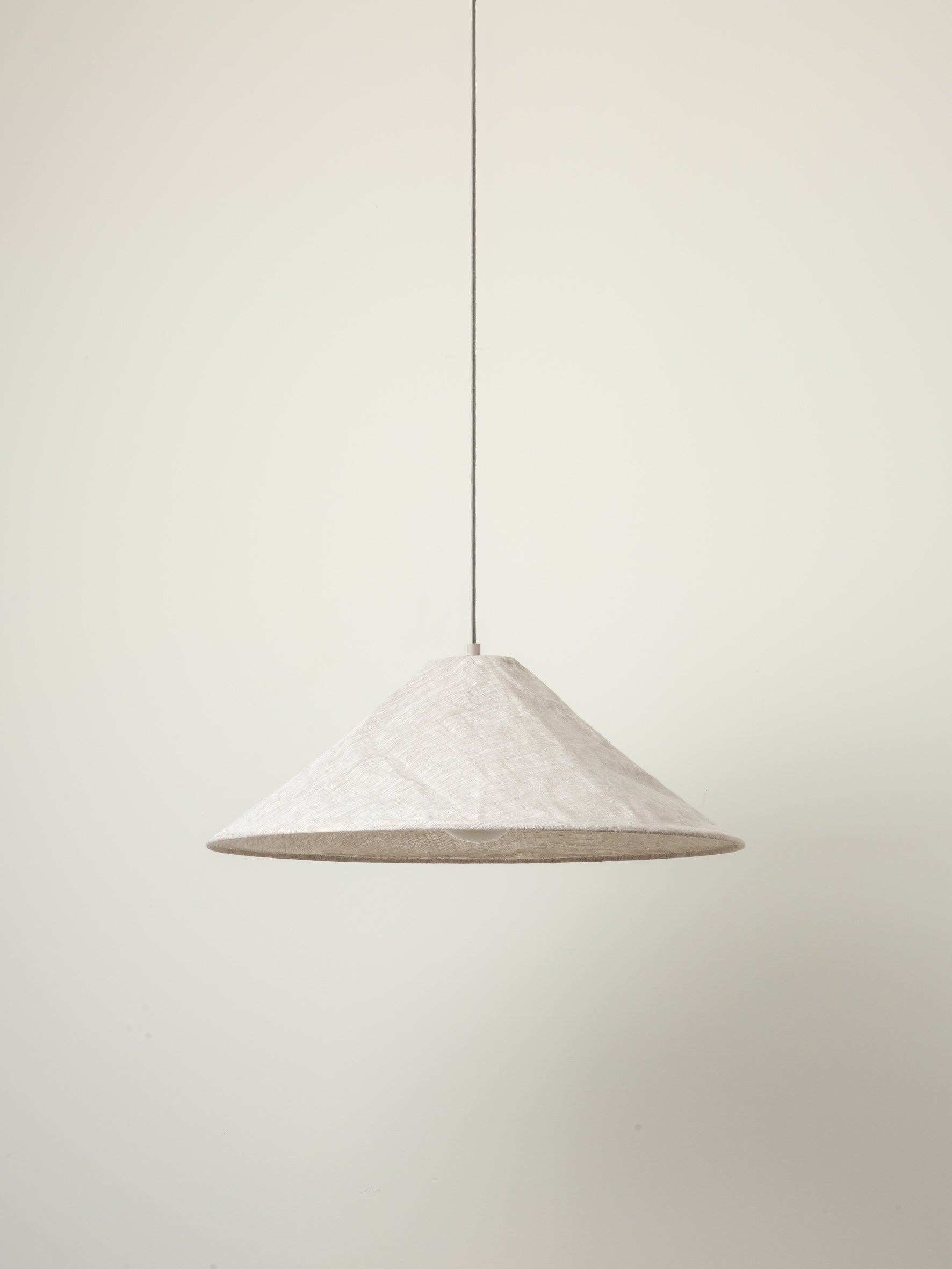 Siya - collapsible large linen pendant | Lamp shade | Lights & Lamps Inc | Modern Affordable Designer Lighting | USA