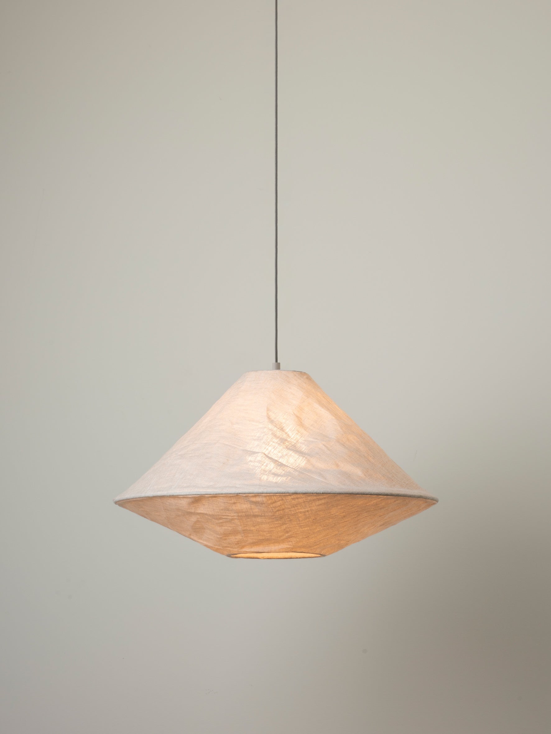 Siya - collapsible linen pendant | Lamp shade | Lights & Lamps Inc | Modern Affordable Designer Lighting | USA