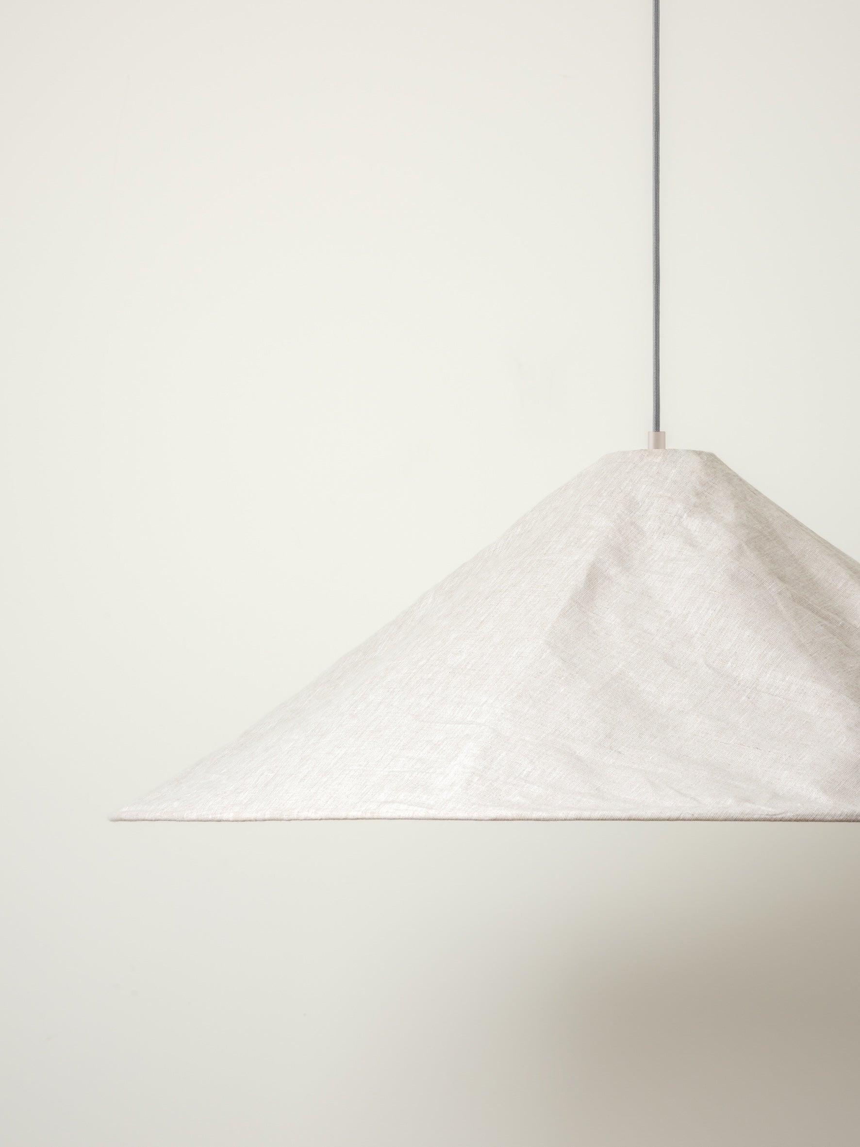 Siya - collapsible oversized linen pendant | Lamp shade | Lights & Lamps Inc | Modern Affordable Designer Lighting | USA
