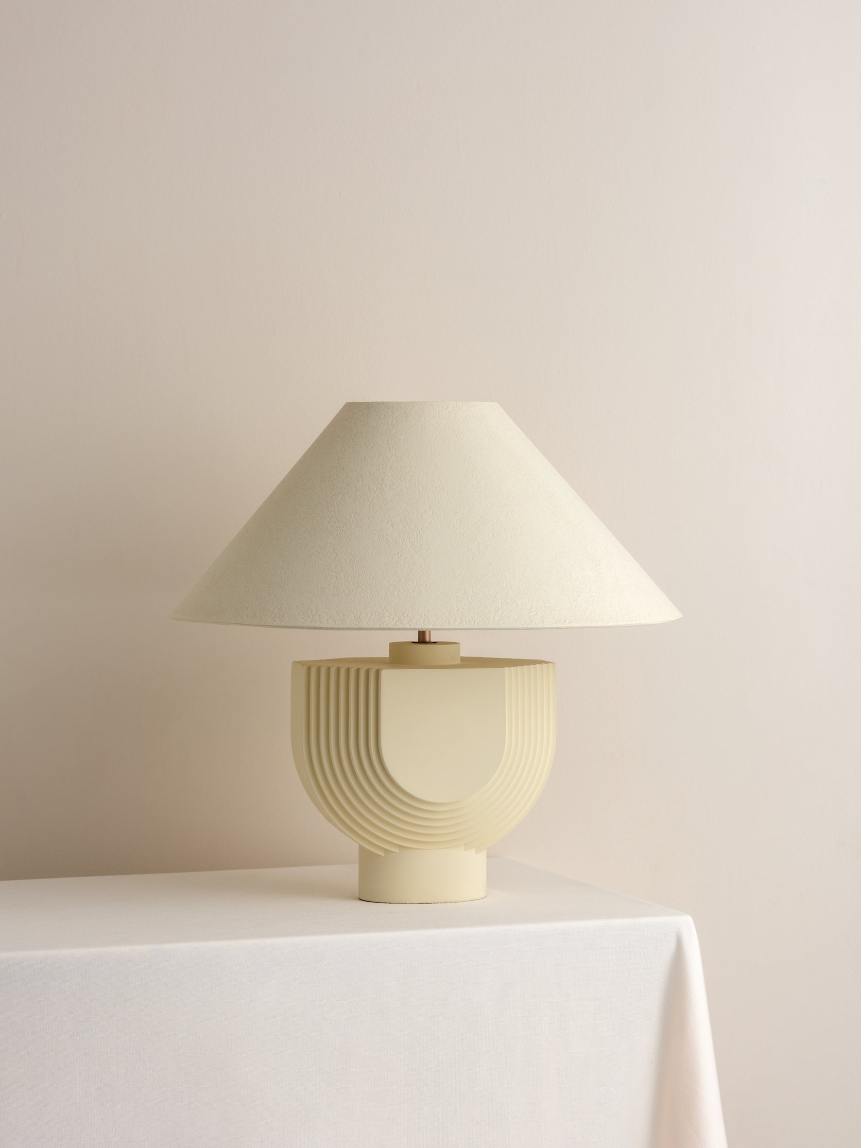 Editions concrete lamp with + plaster shade | Table Lamp | Lights & Lamps Inc | Modern Affordable Designer Lighting | USA