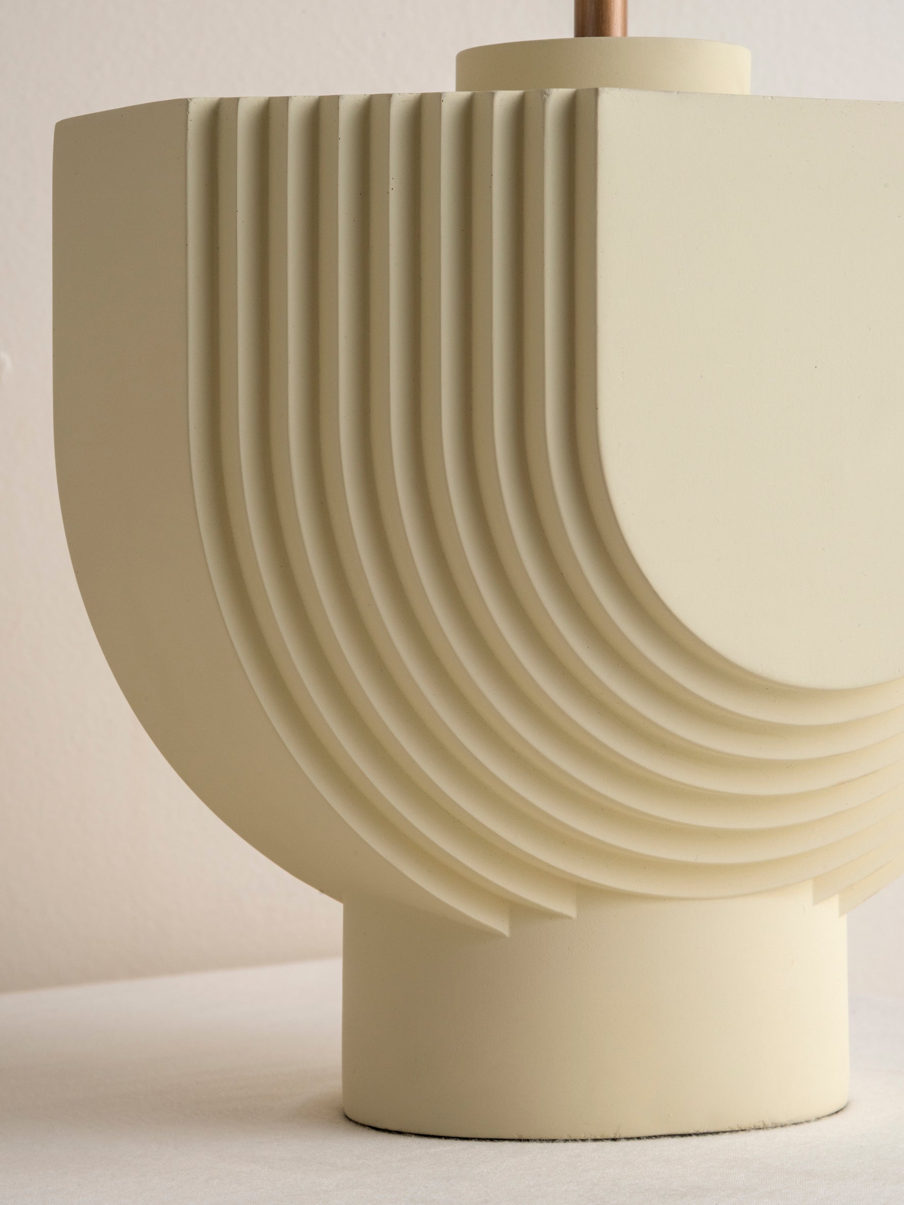 Editions concrete lamp with + bronze shade | Table Lamp | Lights & Lamps Inc | Modern Affordable Designer Lighting | USA