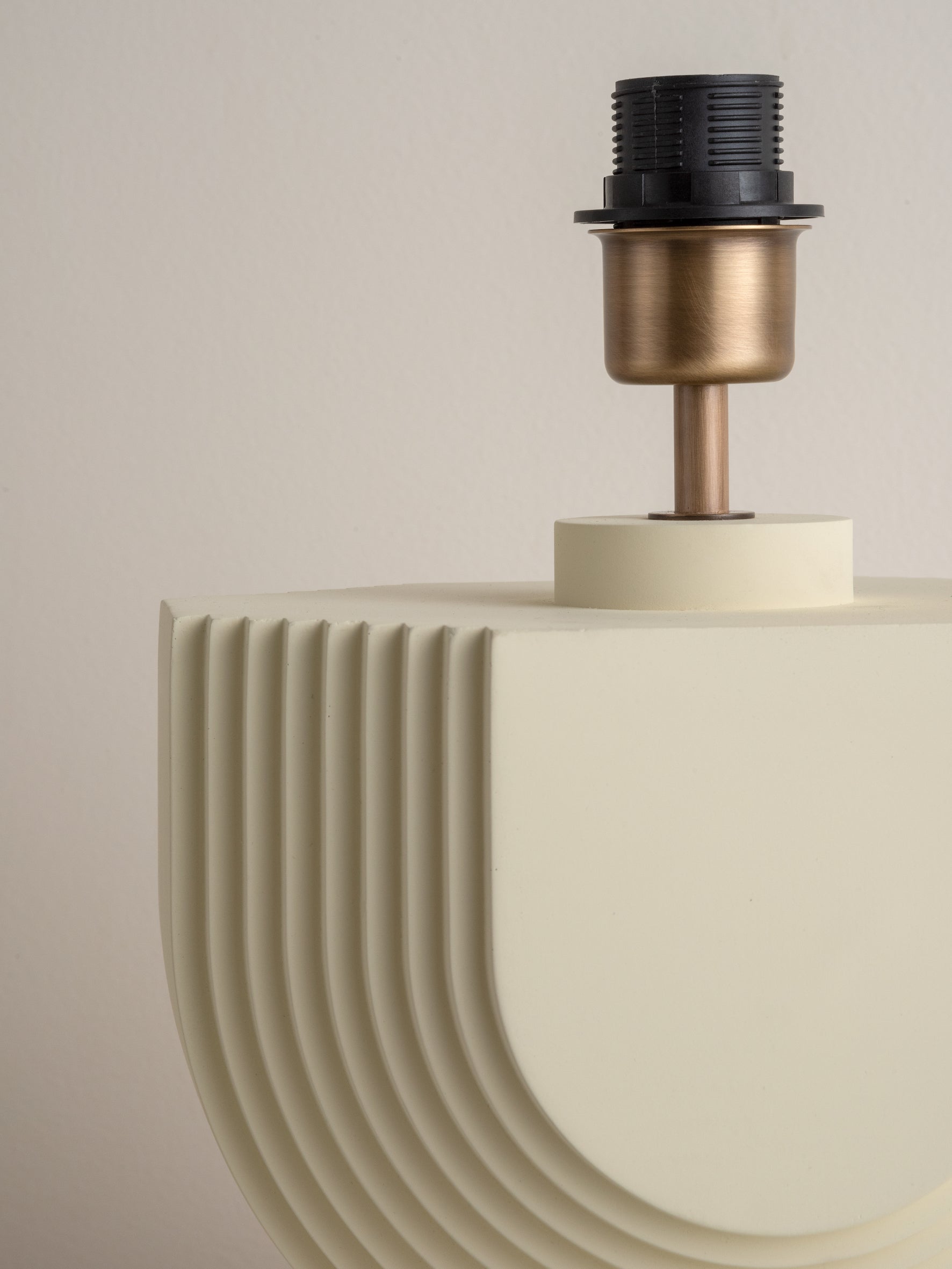 Editions concrete lamp with + bronze shade | Table Lamp | Lights & Lamps Inc | Modern Affordable Designer Lighting | USA