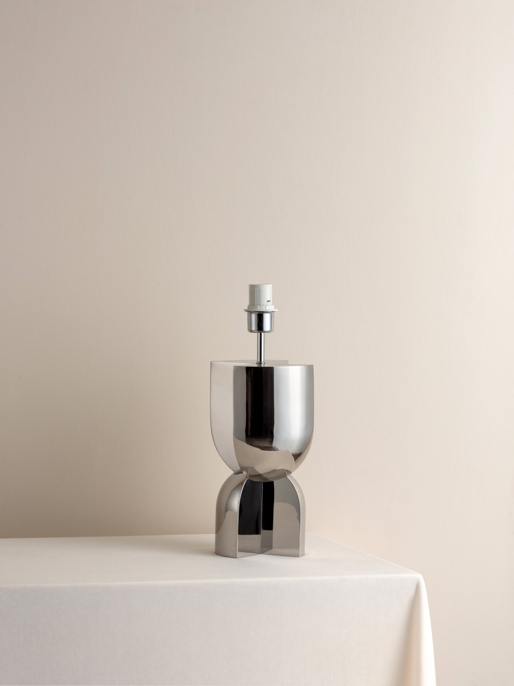 Editions chrome lamp with + green lacquer shade | Table Lamp | Lights & Lamps Inc | Modern Affordable Designer Lighting | USA