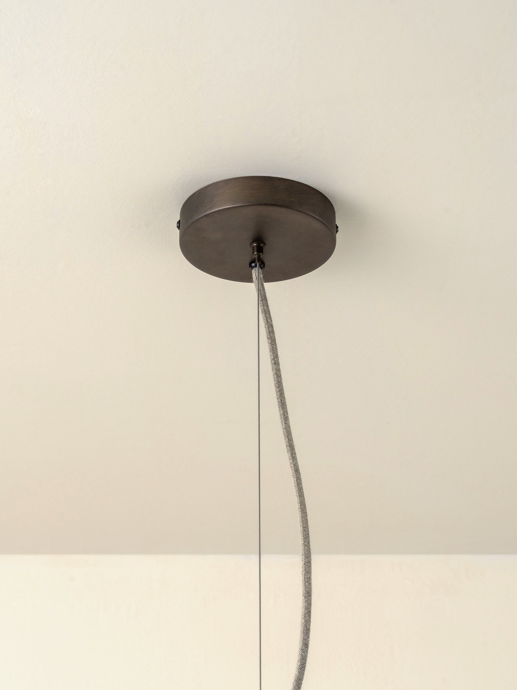 Folia - large scalloped natural linen pendant | Ceiling Light | Lights & Lamps Inc | Modern Affordable Designer Lighting | USA
