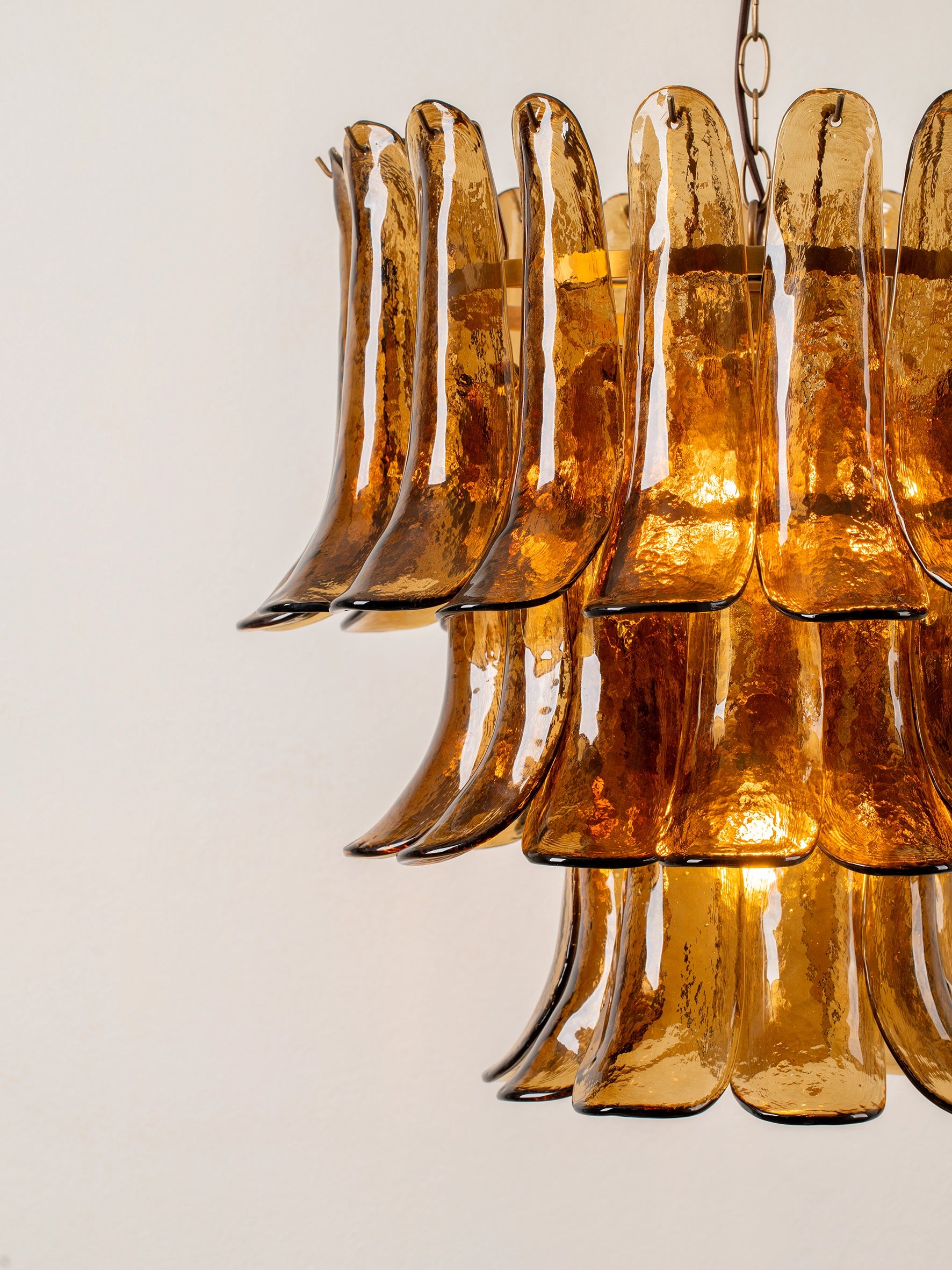 Lonso - 4 light aged brass and smoked brown glass chandelier | Chandlier | lights & lamps | US | Modern affordable designer lighting