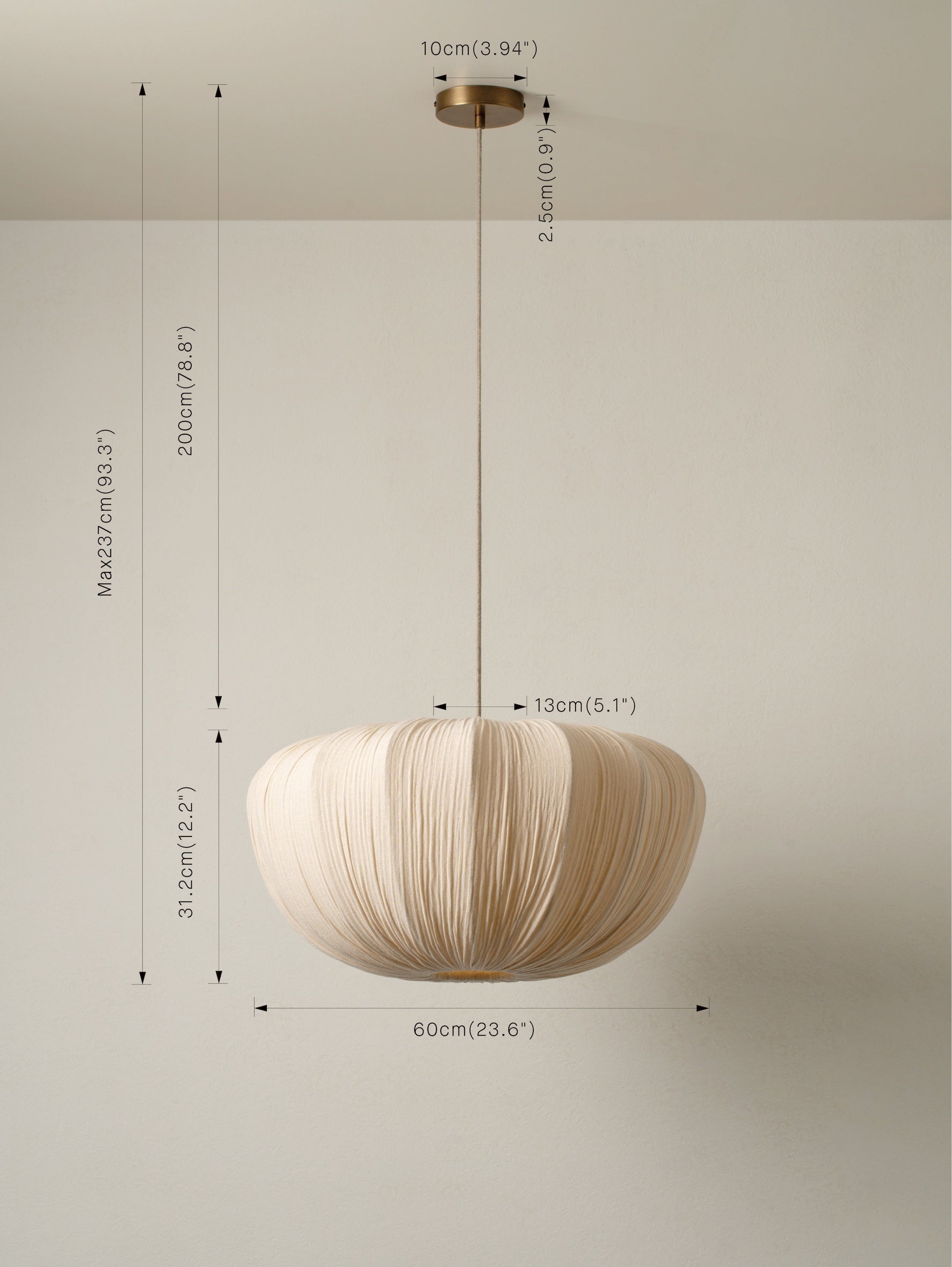 Ostrea large pendant
