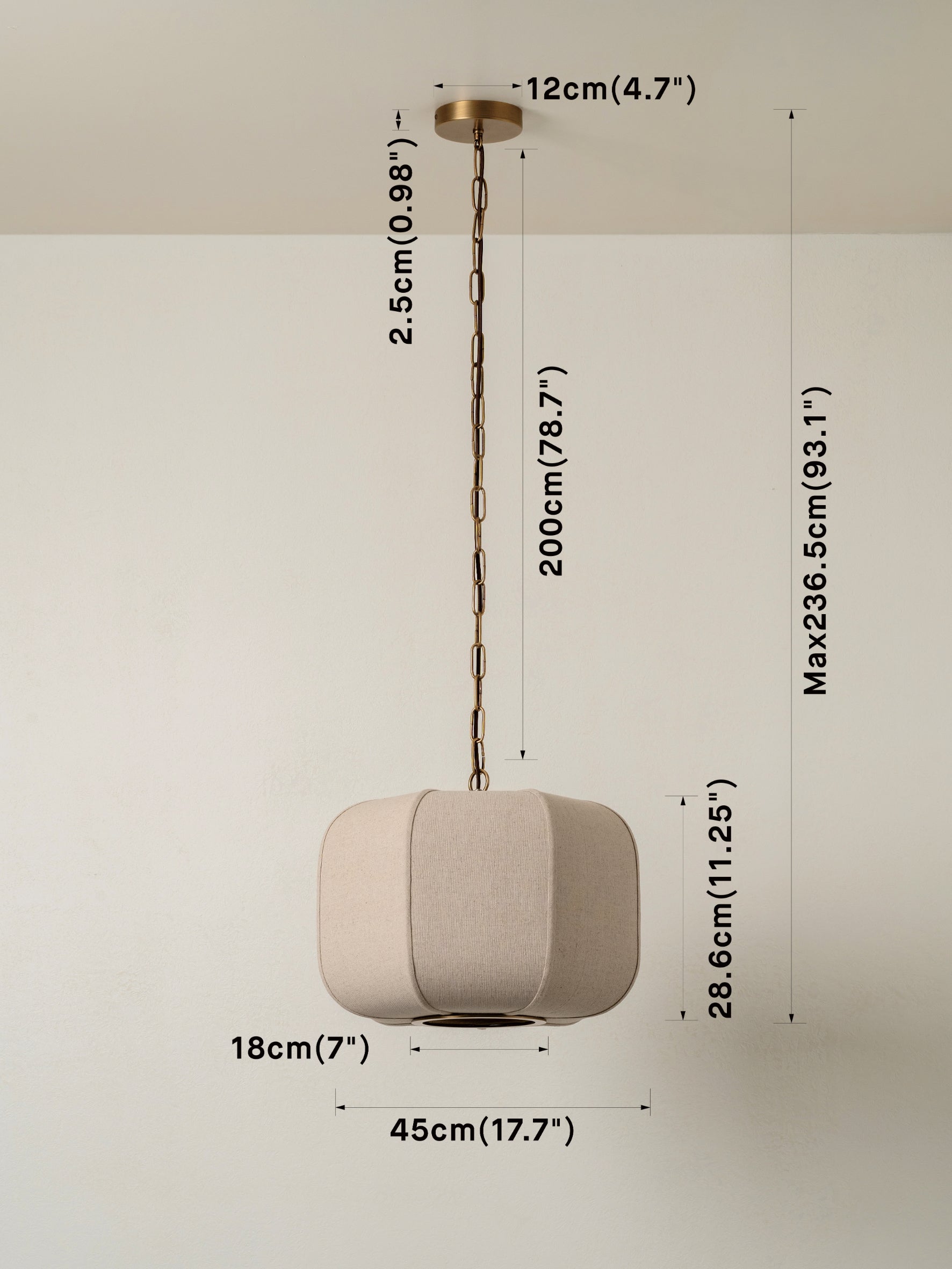 Ottino wide pendant