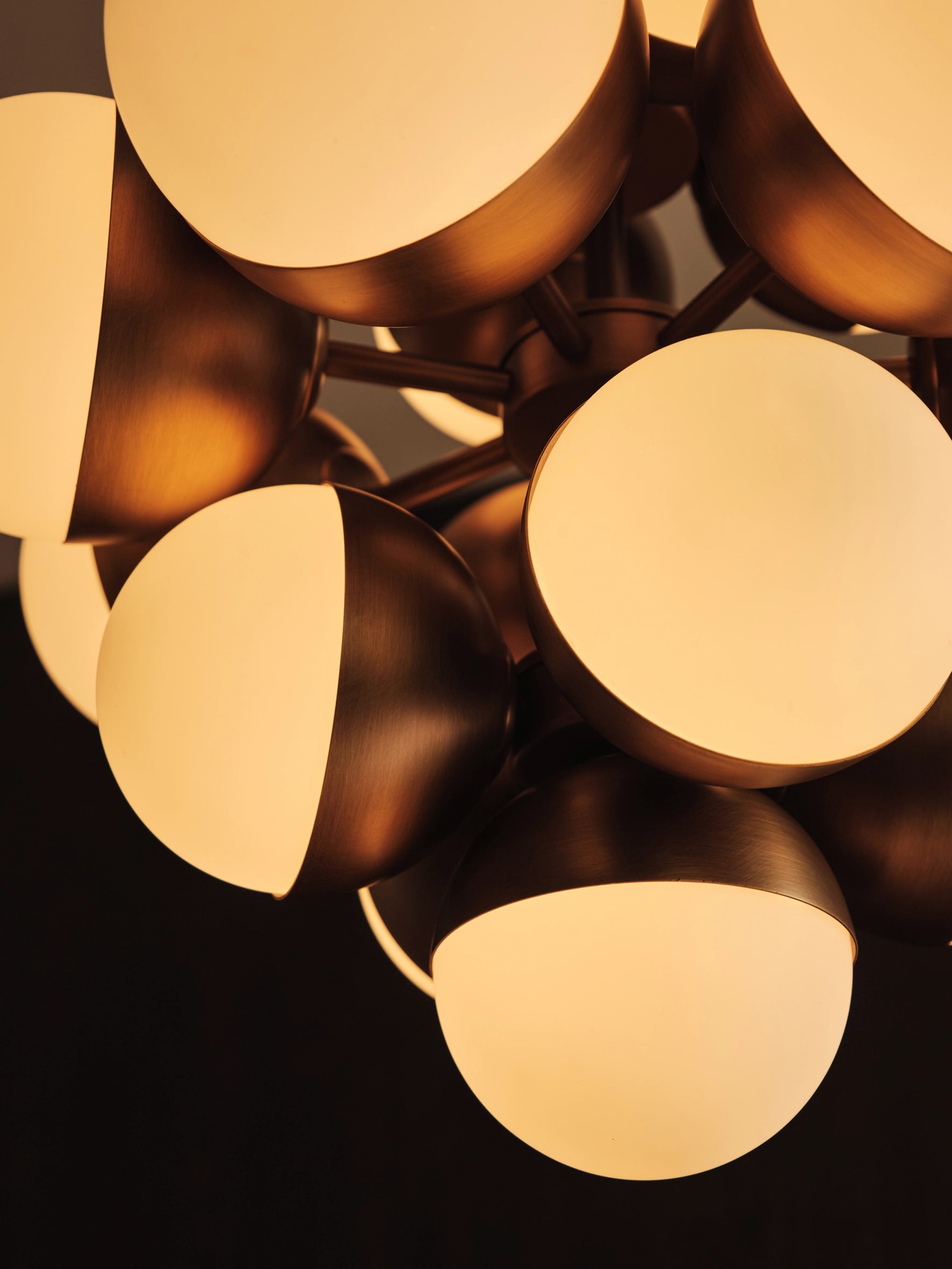 Rocio - 16 light aged brass and opal chandelier | Chandelier | lights & lamps | US | Modern affordable designer lighting