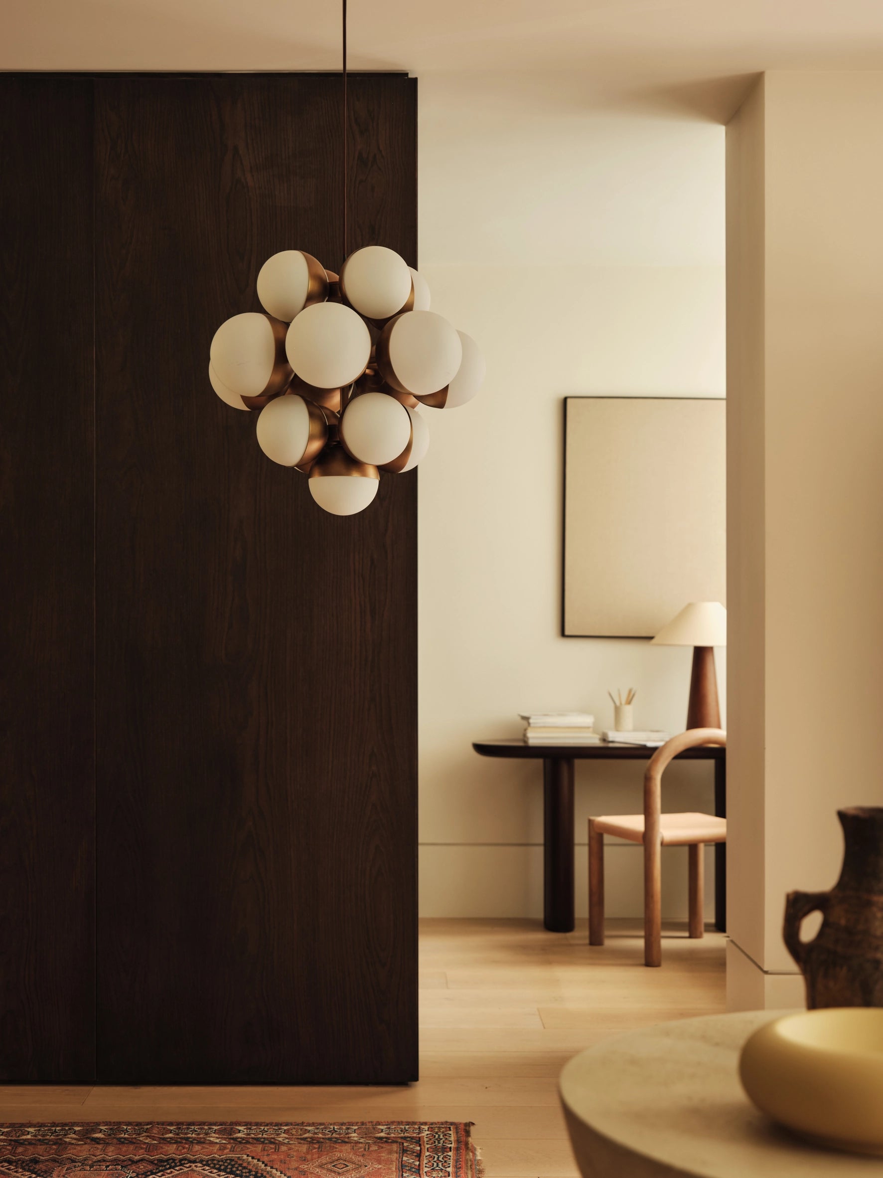 Rocio - 16 light aged brass and opal chandelier | Chandelier | lights & lamps | US | Modern affordable designer lighting