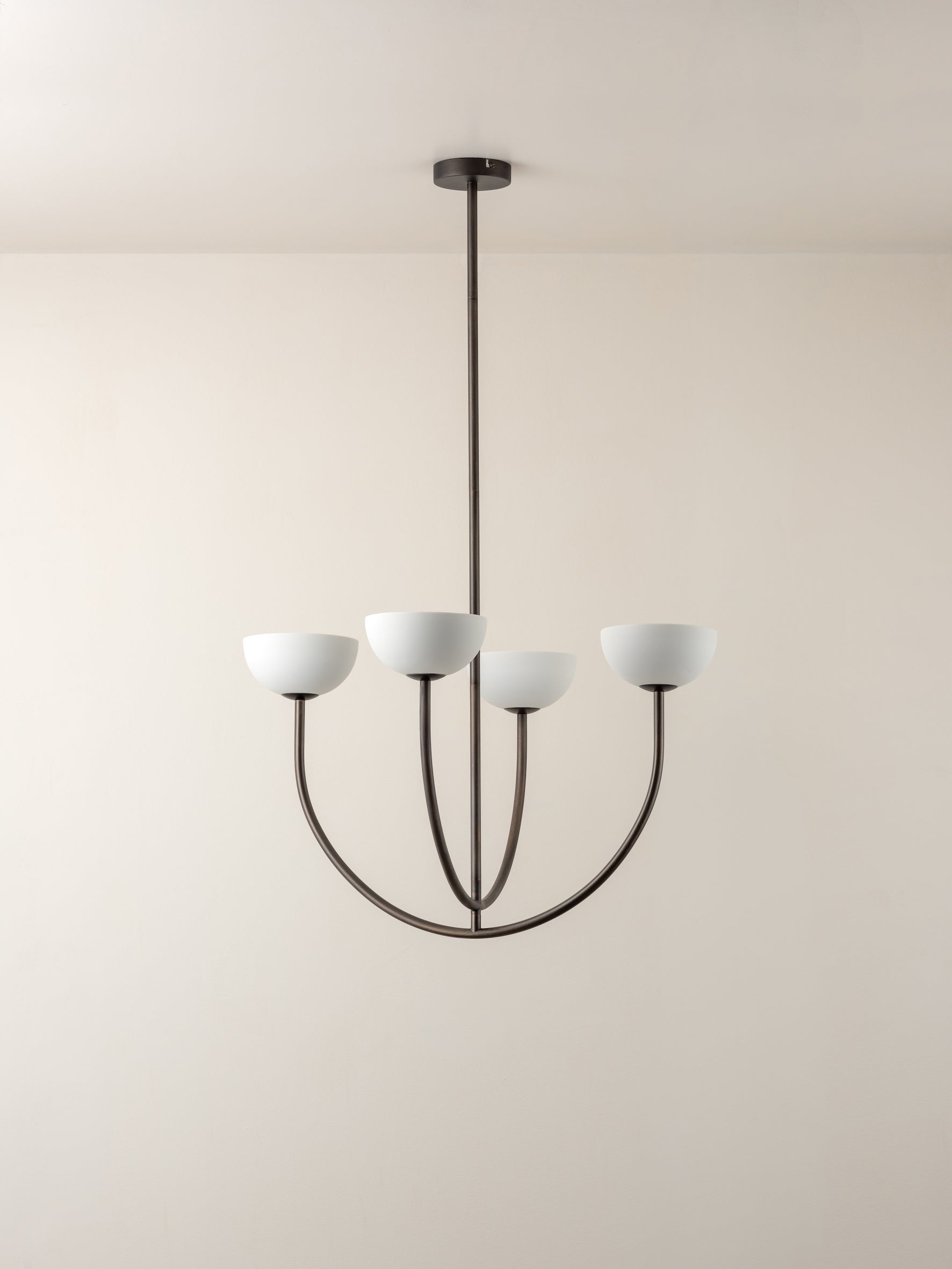 Ruzo - 4 light bronze ceiling pendant | Chandelier | Lights & Lamps Inc | Modern Affordable Designer Lighting | USA