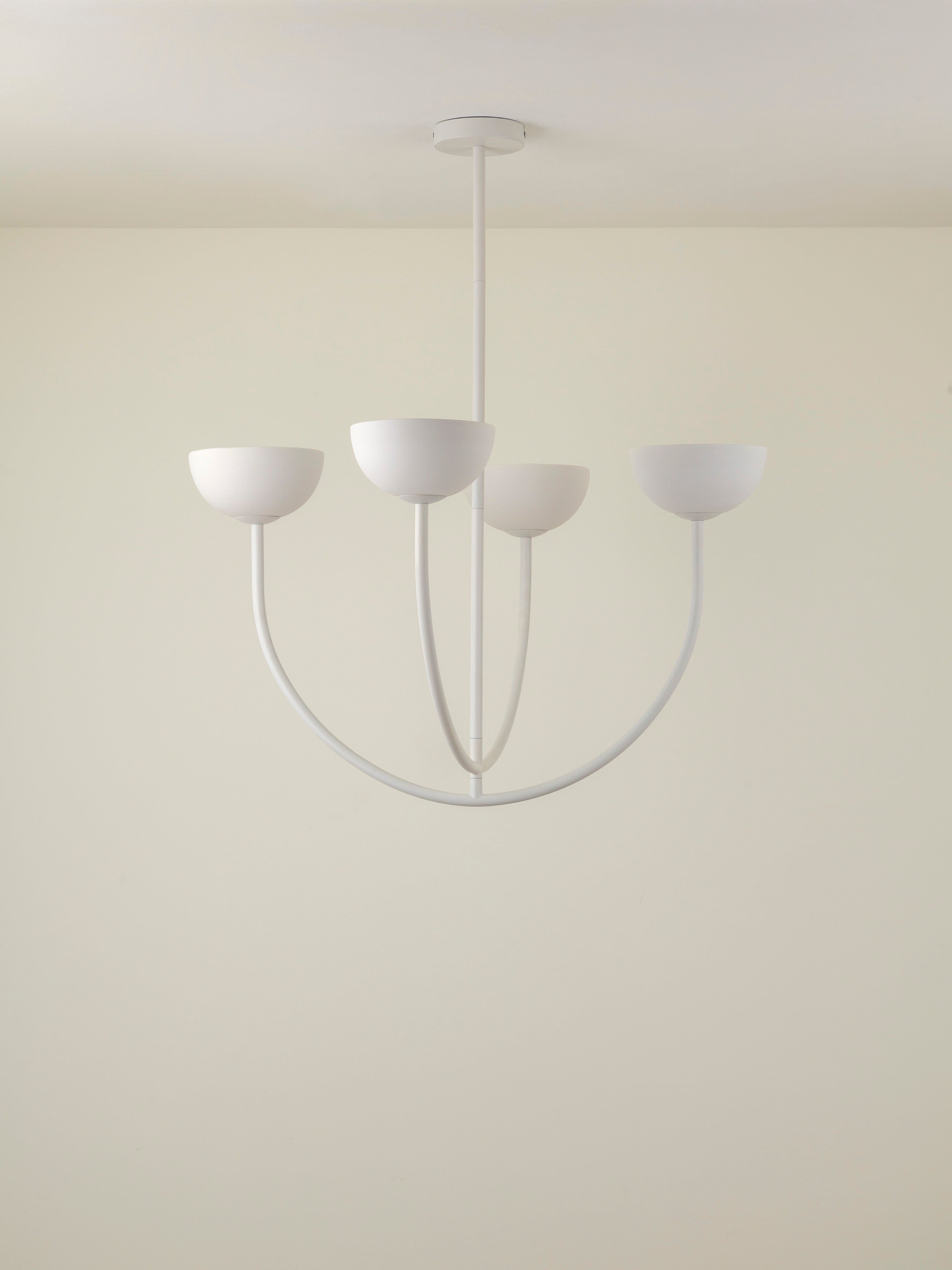 Ruzo - 4 light warm white porcelain ceiling pendant | Chandelier | Lights & Lamps Inc | Modern Affordable Designer Lighting | USA