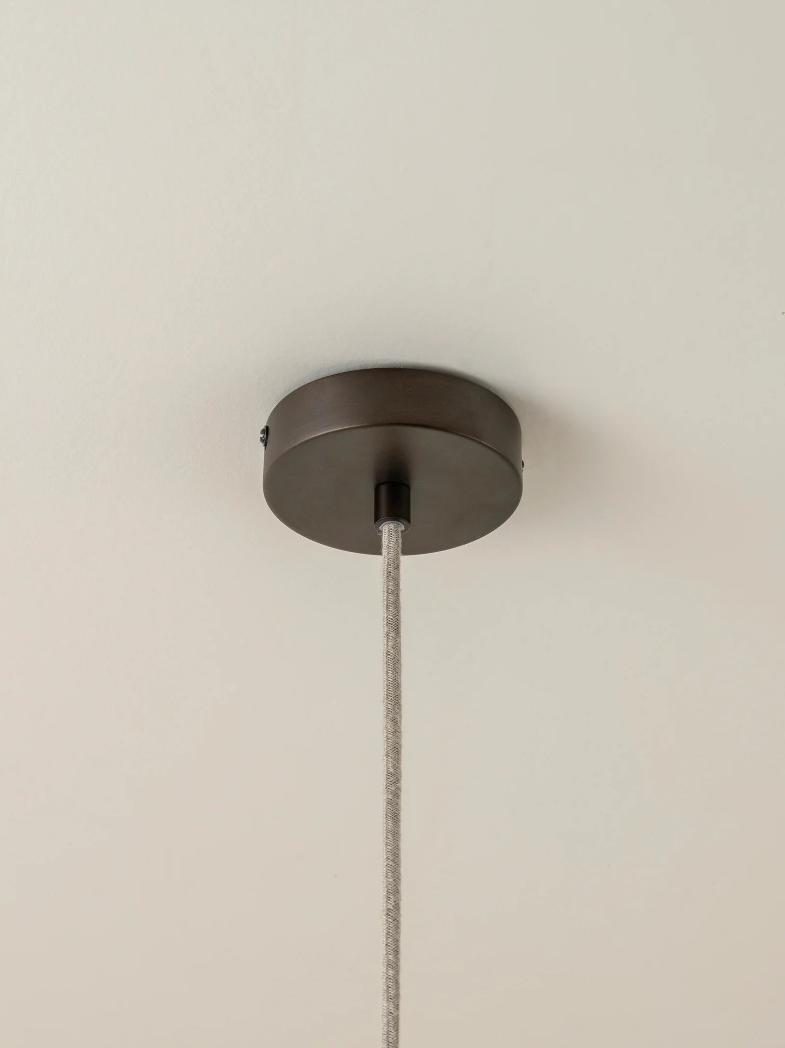 Solara - small aged brass and layered natural linen pendant | Ceiling Light | Lights & Lamps | US | Modern Affordable Designer Lighting