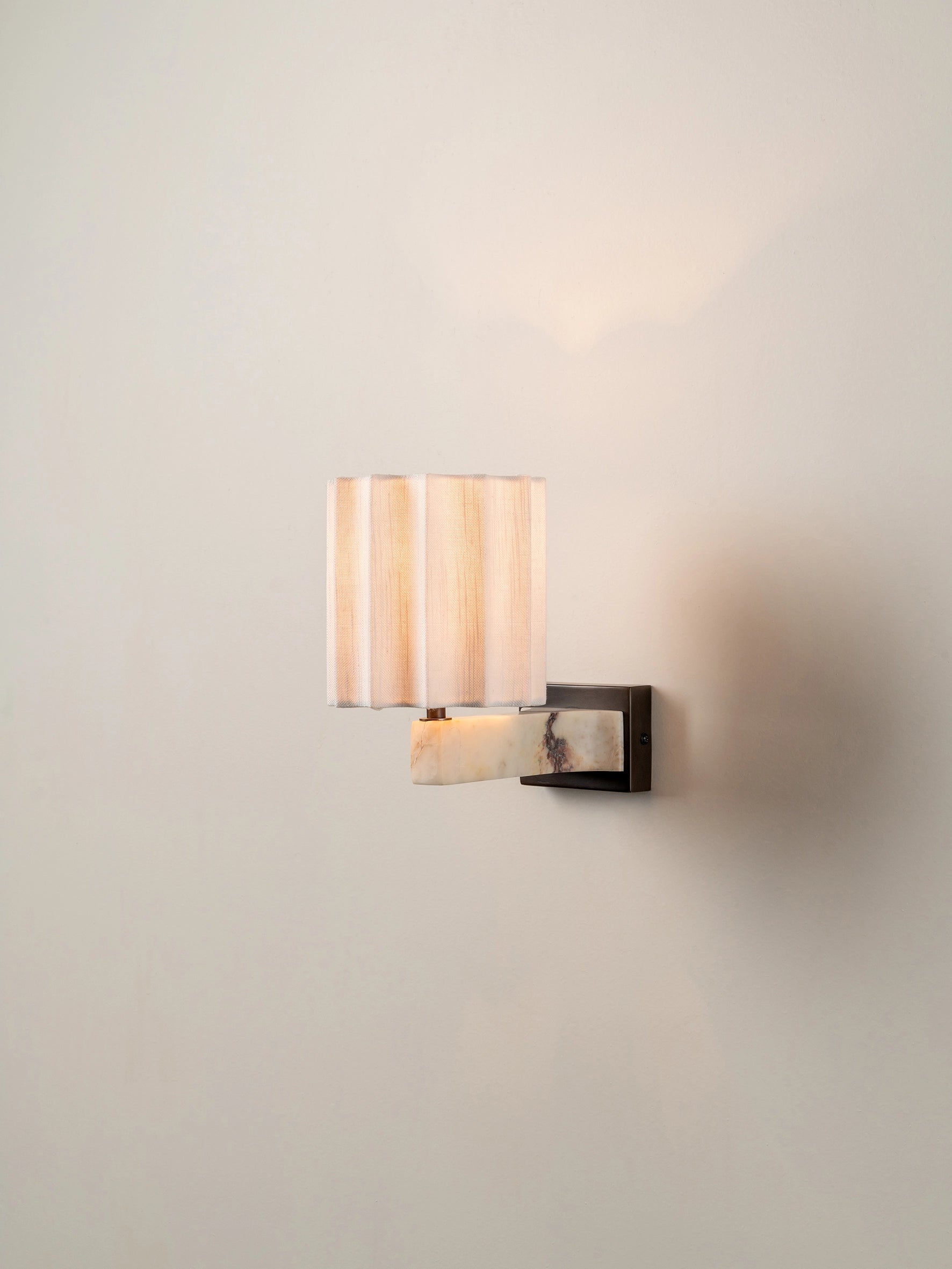 Viotti - Calacatta Viola marble and linen wall light | Table lamp | lights & lamps | US | Modern affordable designer lighting