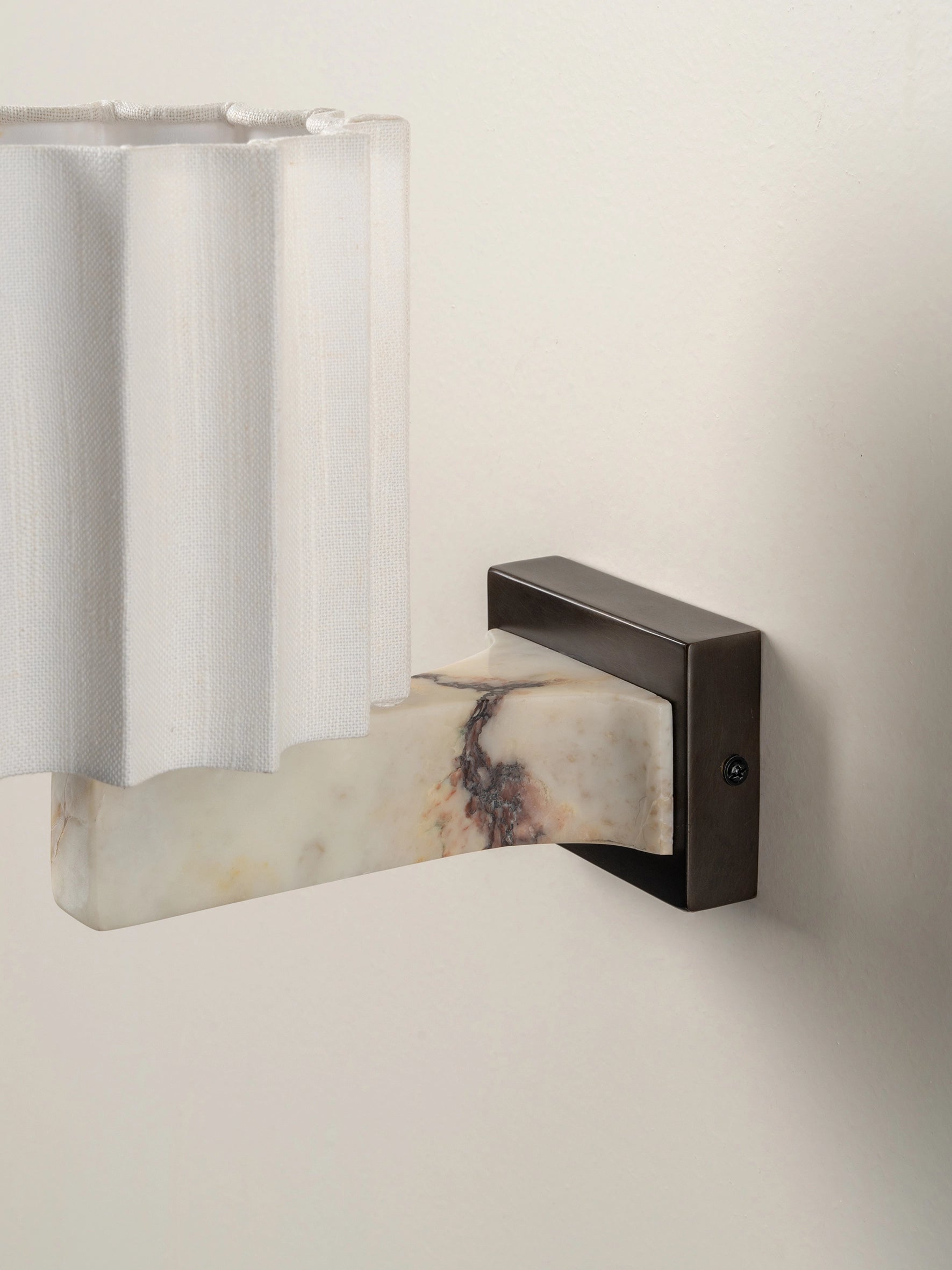 Viotti - Calacatta Viola marble and linen wall light | Table lamp | lights & lamps | US | Modern affordable designer lighting