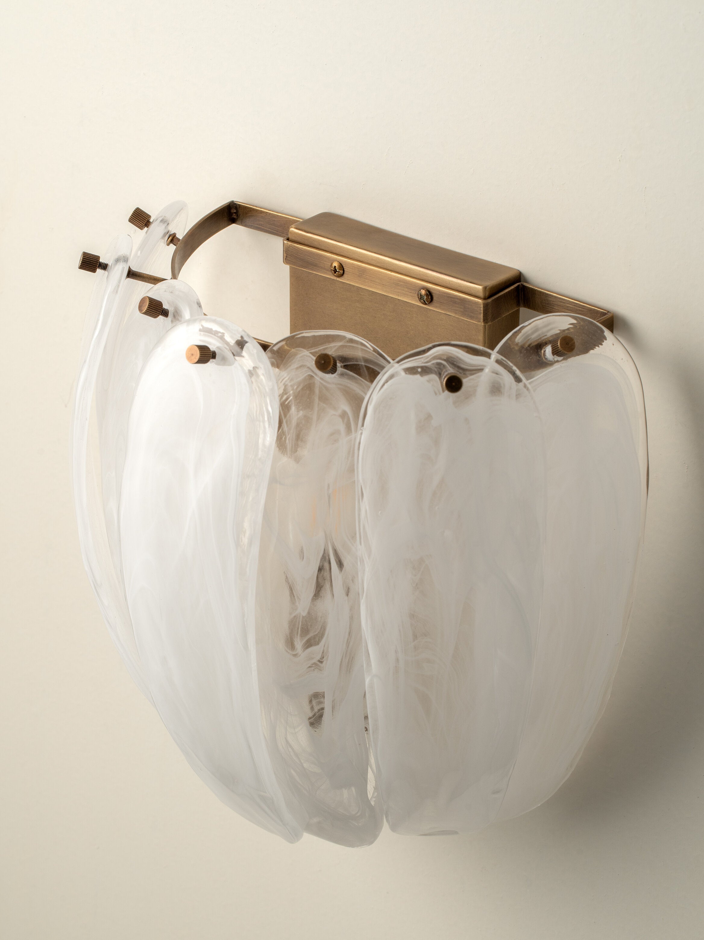 Astera – alabaster curved glass wall light | Wall light | lights & lamps | Modern affordable designer lighting
