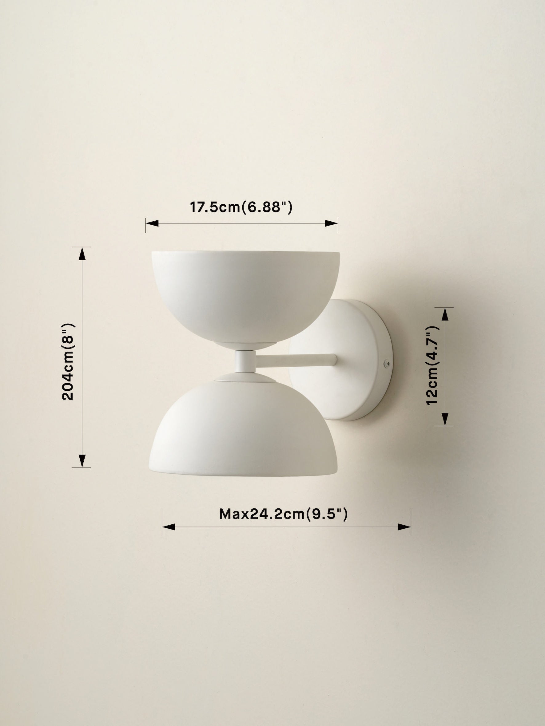 Ruzo - 2 light warm white and porcelain wall light | Wall Light | Lights & Lamps Inc | Modern Affordable Designer Lighting | USA
