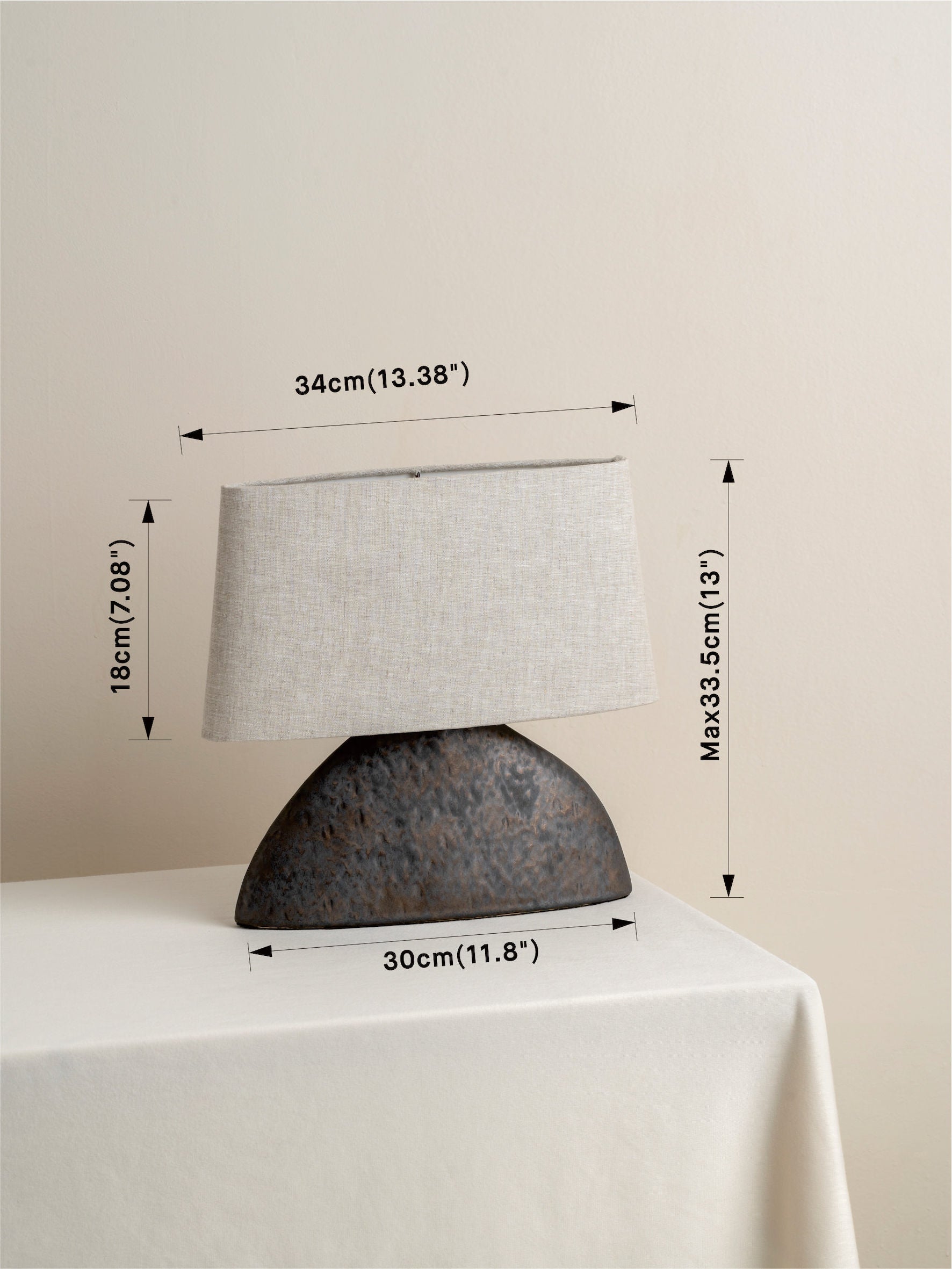 Pitti - bronze ceramic table lamp | Table Lamp | Lights & Lamps Inc | Modern Affordable Designer Lighting | USA