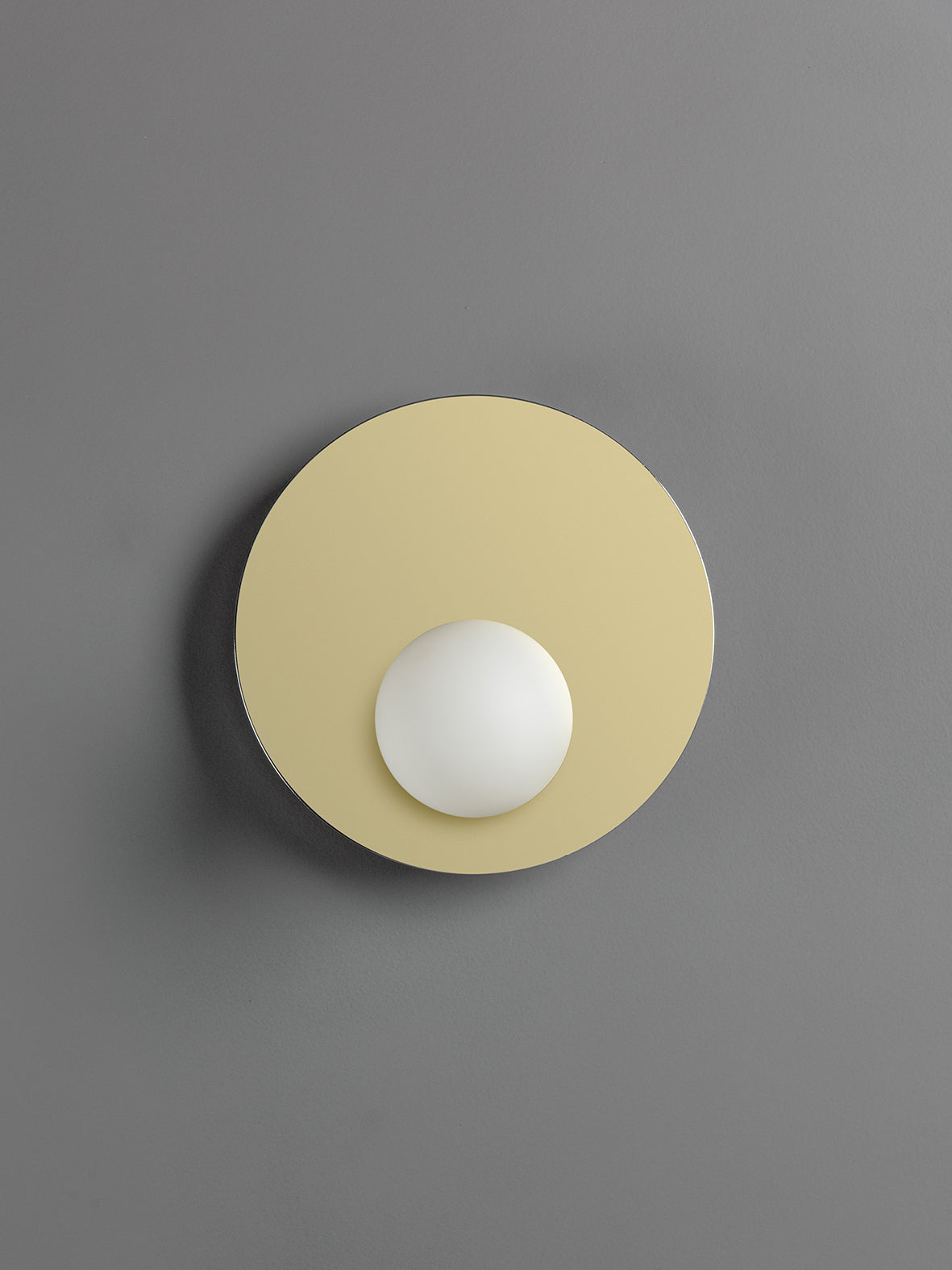 Luna - 1 light brass and opal wall light | Wall Light | Lights & Lamps Inc | Modern Affordable Designer Lighting | USA