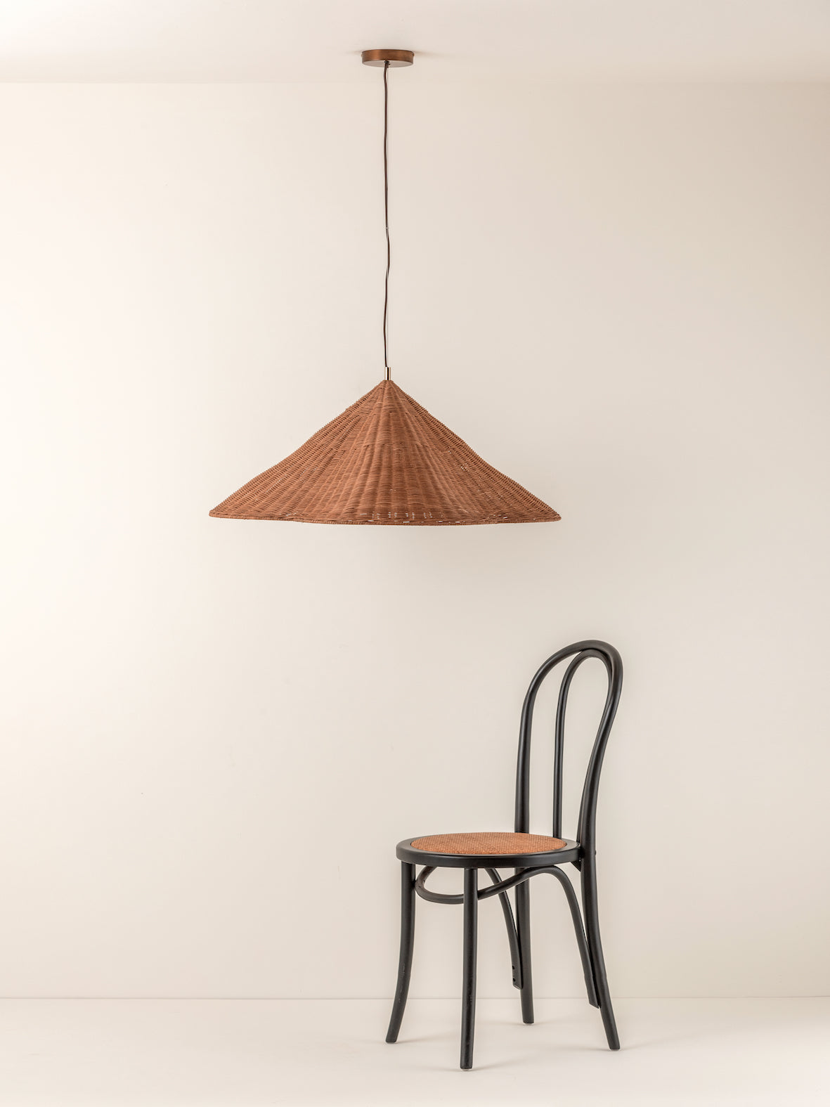 Bardi - 1 light oversized scalloped rattan pendant | Ceiling Light | Lights & Lamps Inc | Modern Affordable Designer Lighting | USA
