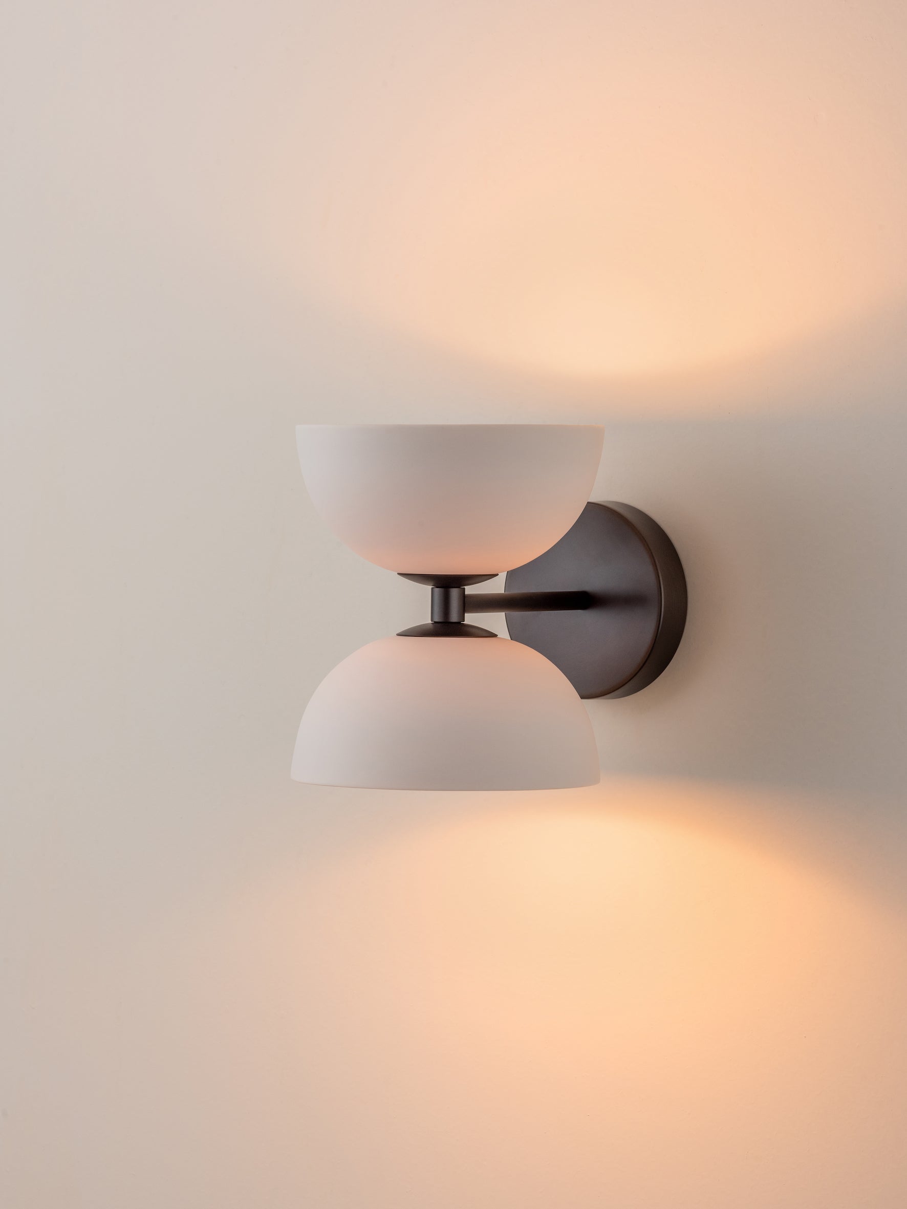 Ruzo - 2 light bronze and porcelain wall light | Wall Light | Lights & Lamps Inc | Modern Affordable Designer Lighting | USA