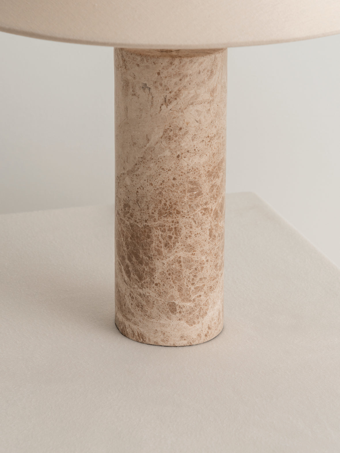 Denari - 1 light small brown marble cylinder table lamp | Table Lamp | Lights & Lamps Inc | Modern Affordable Designer Lighting | USA