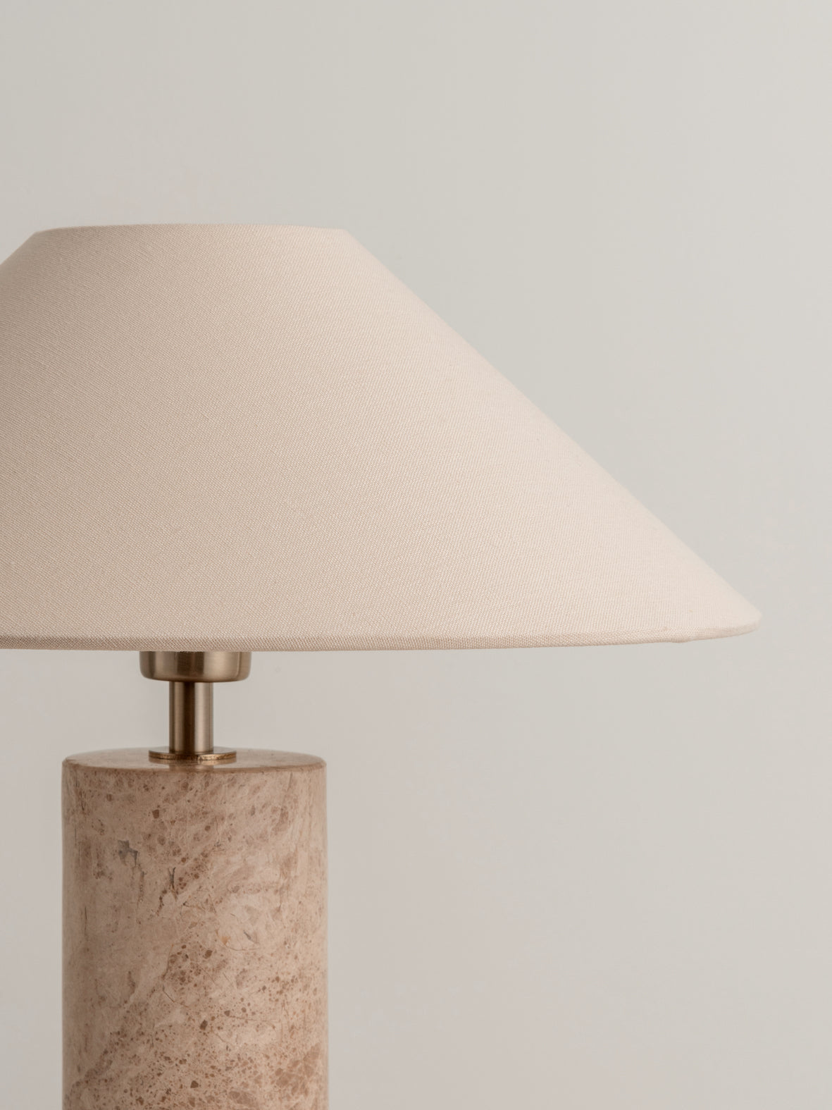 Denari - 1 light small brown marble cylinder table lamp | Table Lamp | Lights & Lamps Inc | Modern Affordable Designer Lighting | USA