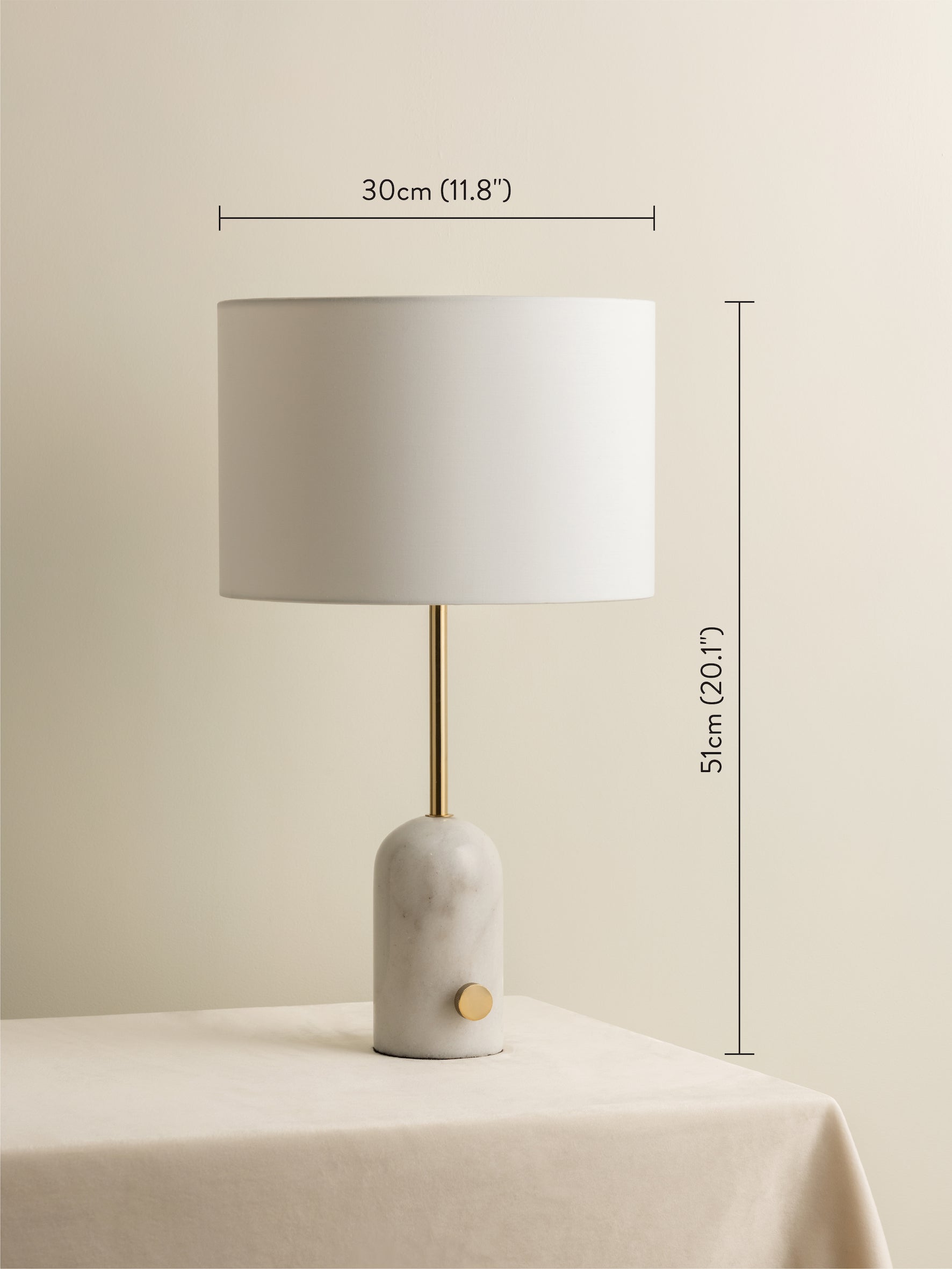 Penn - white marble and brass table lamp | Table Lamp | Lights & Lamps Inc | Modern Affordable Designer Lighting | USA