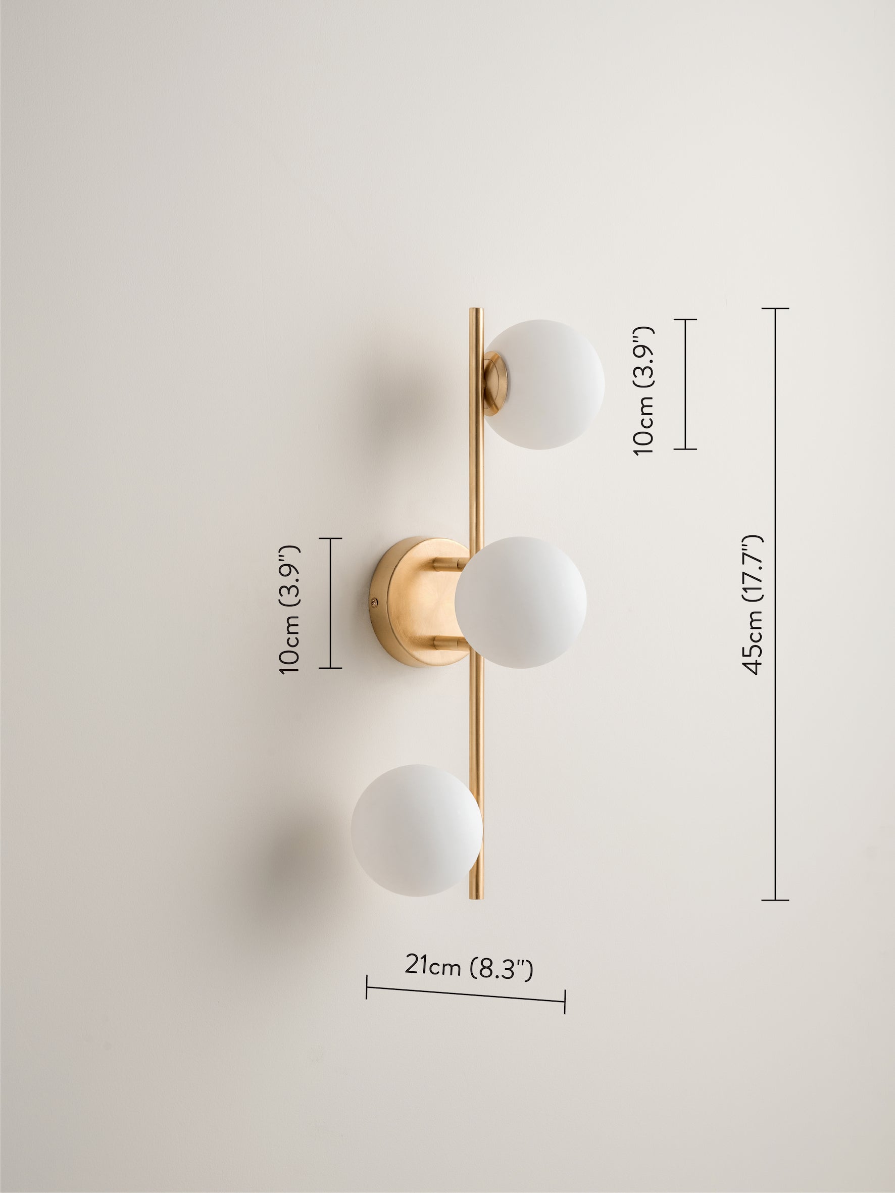 Coro - 3 light aged brass and opal ceiling / wall | Ceiling Light | Lights & Lamps Inc | Modern Affordable Designer Lighting | USA