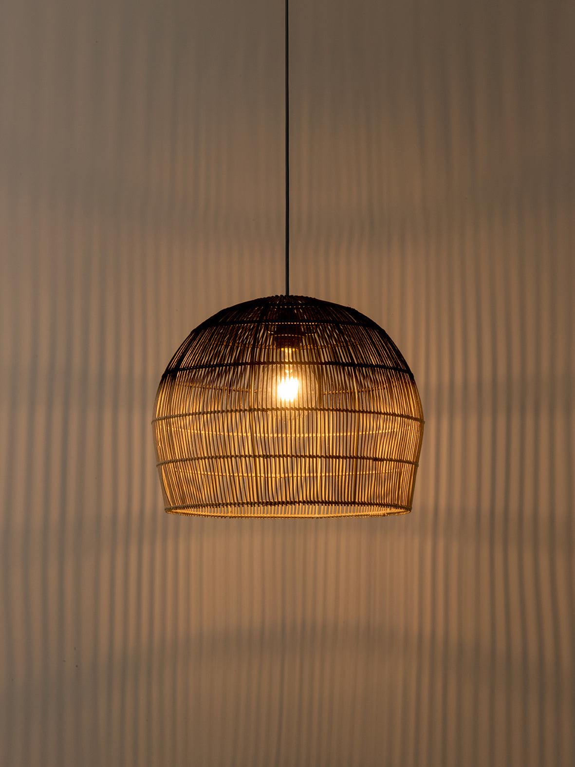 Bilu - black and natural ombre pendant light | Ceiling Light | Lights & Lamps Inc | Modern Affordable Designer Lighting | USA