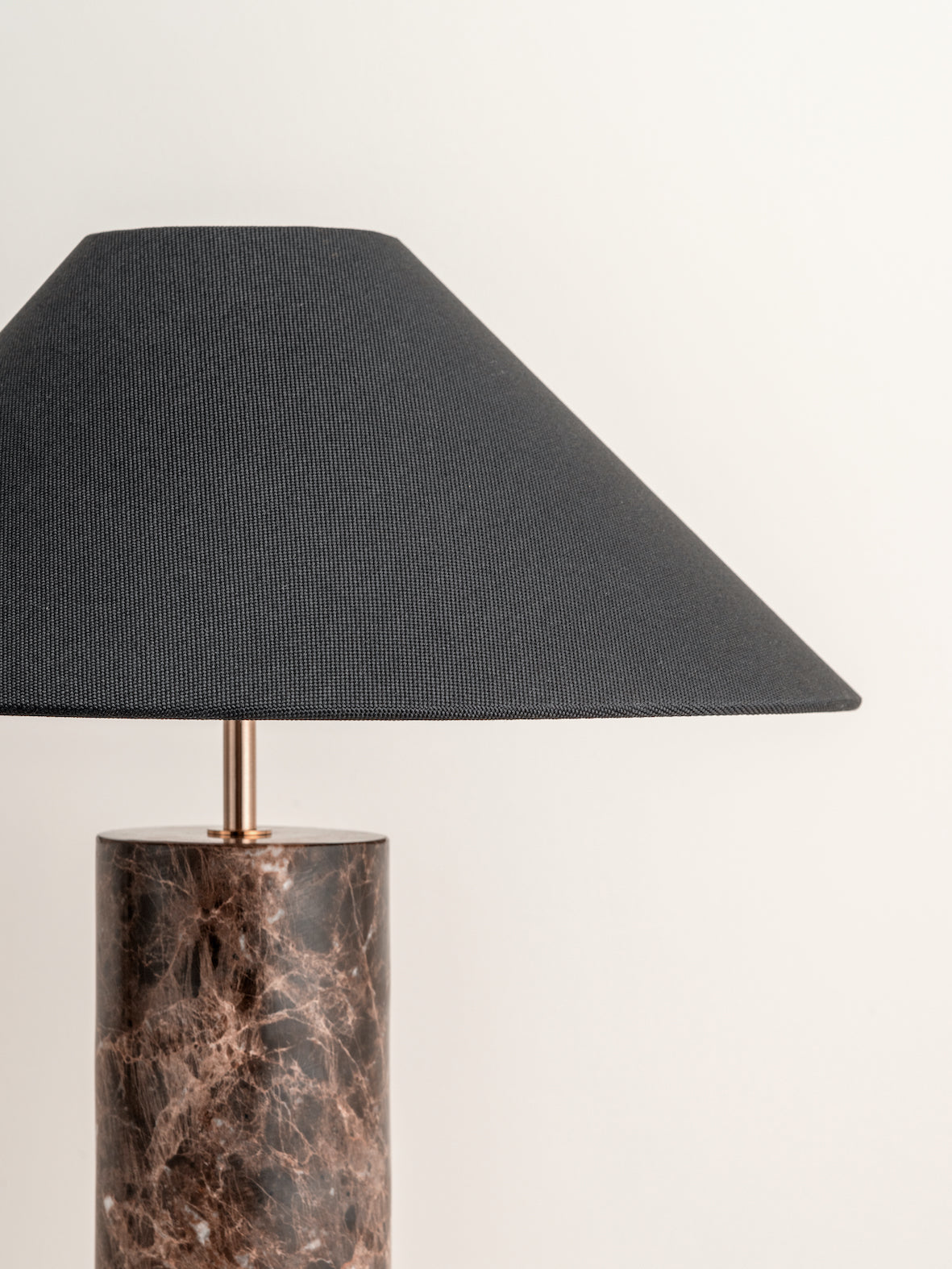 Morola - 1 light large brown marble cylinder table lamp | Table Lamp | Lights & Lamps Inc | Modern Affordable Designer Lighting | USA