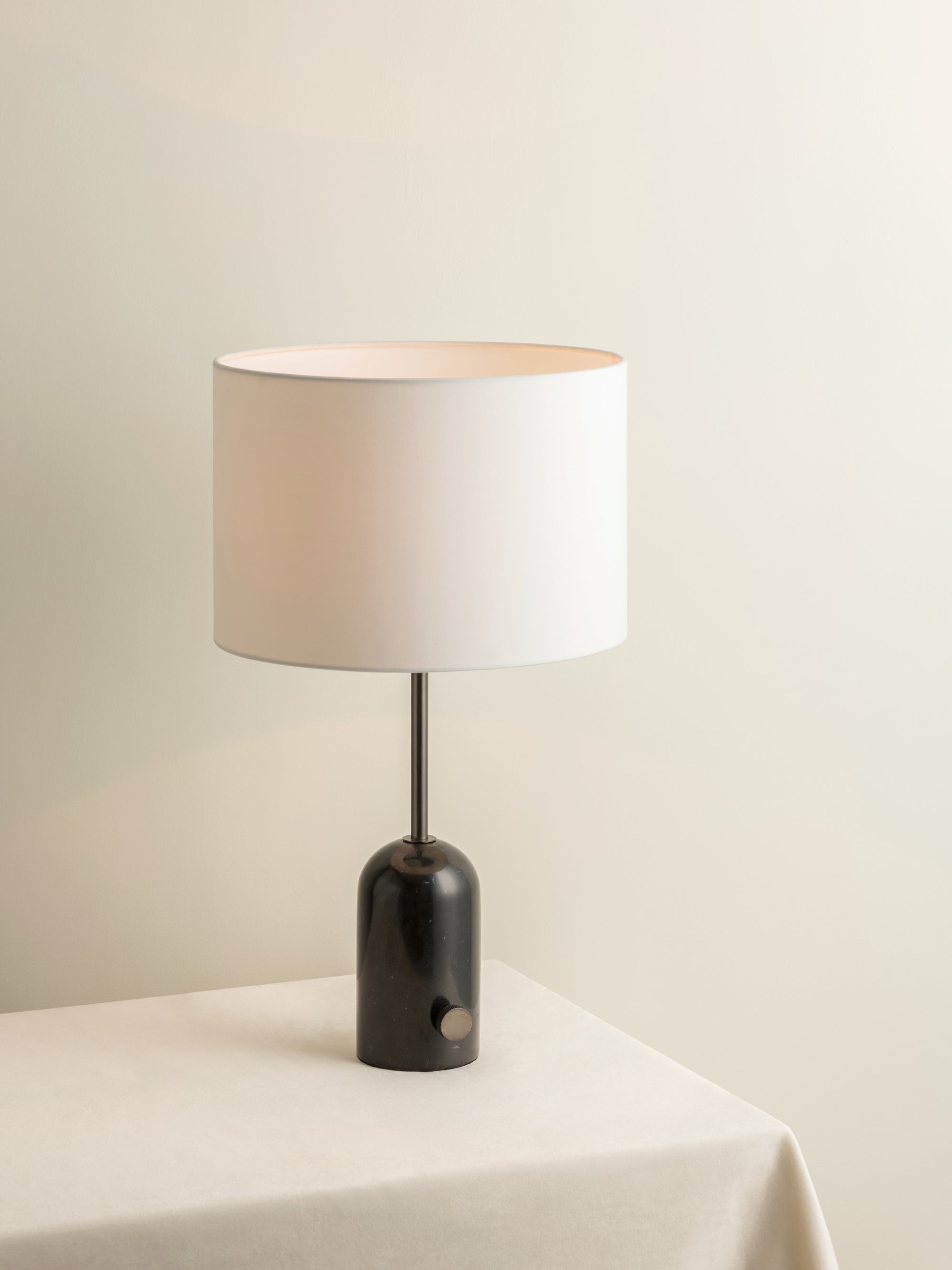 Penn - black marble and graphite silver table lamp | Table Lamp | Lights & Lamps Inc | Modern Affordable Designer Lighting | USA