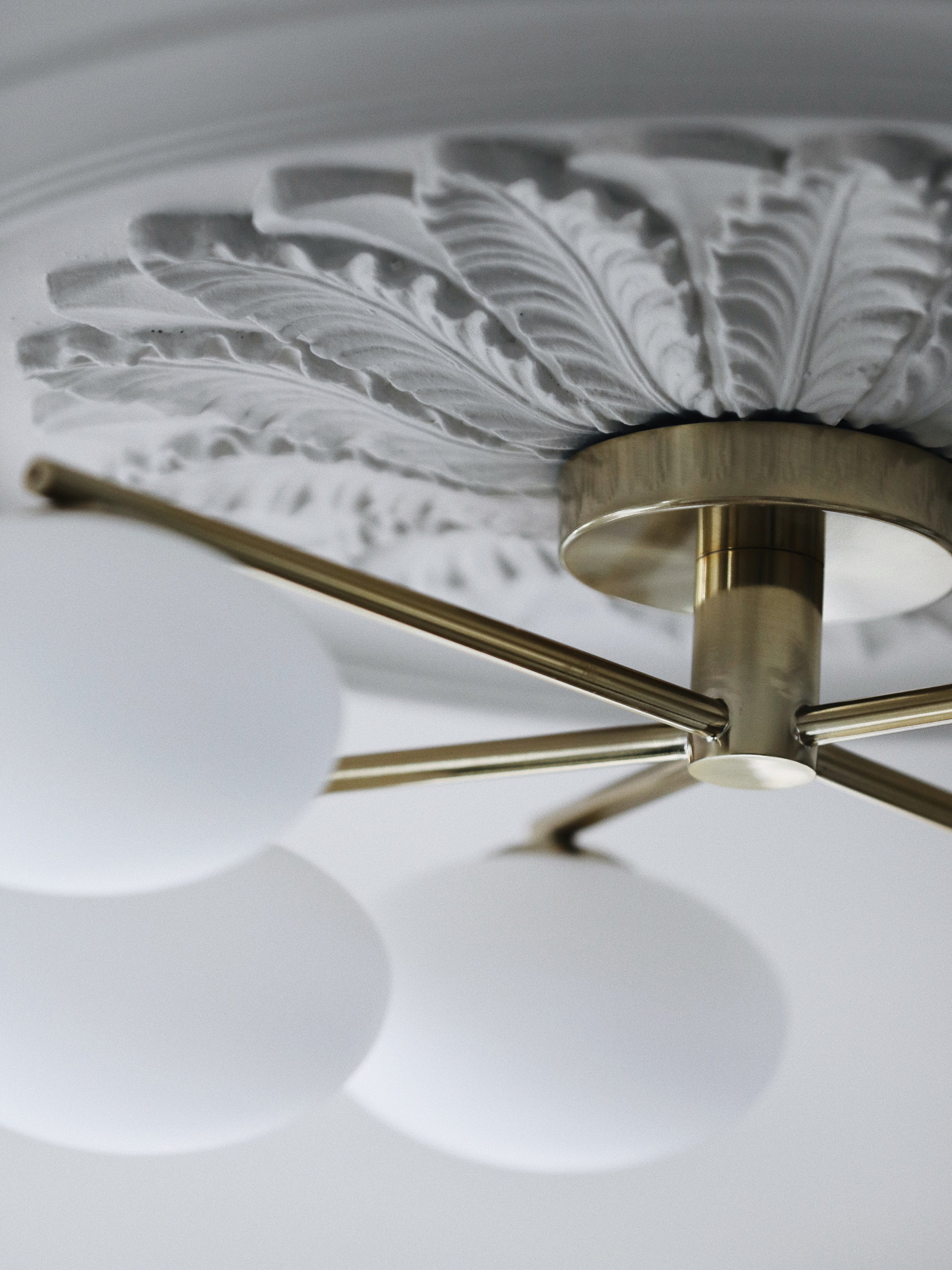 Imperial - 5 light brass and opal flush | Ceiling Light | Lights & Lamps Inc | Modern Affordable Designer Lighting | USA