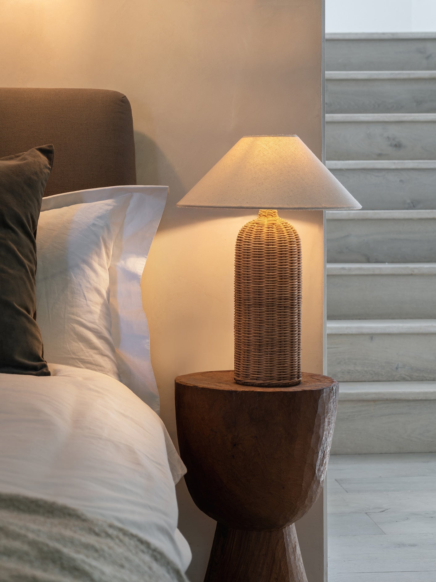 Ensia - tall rattan table lamp | Table Lamp | Lights & Lamps Inc | Modern Affordable Designer Lighting | USA