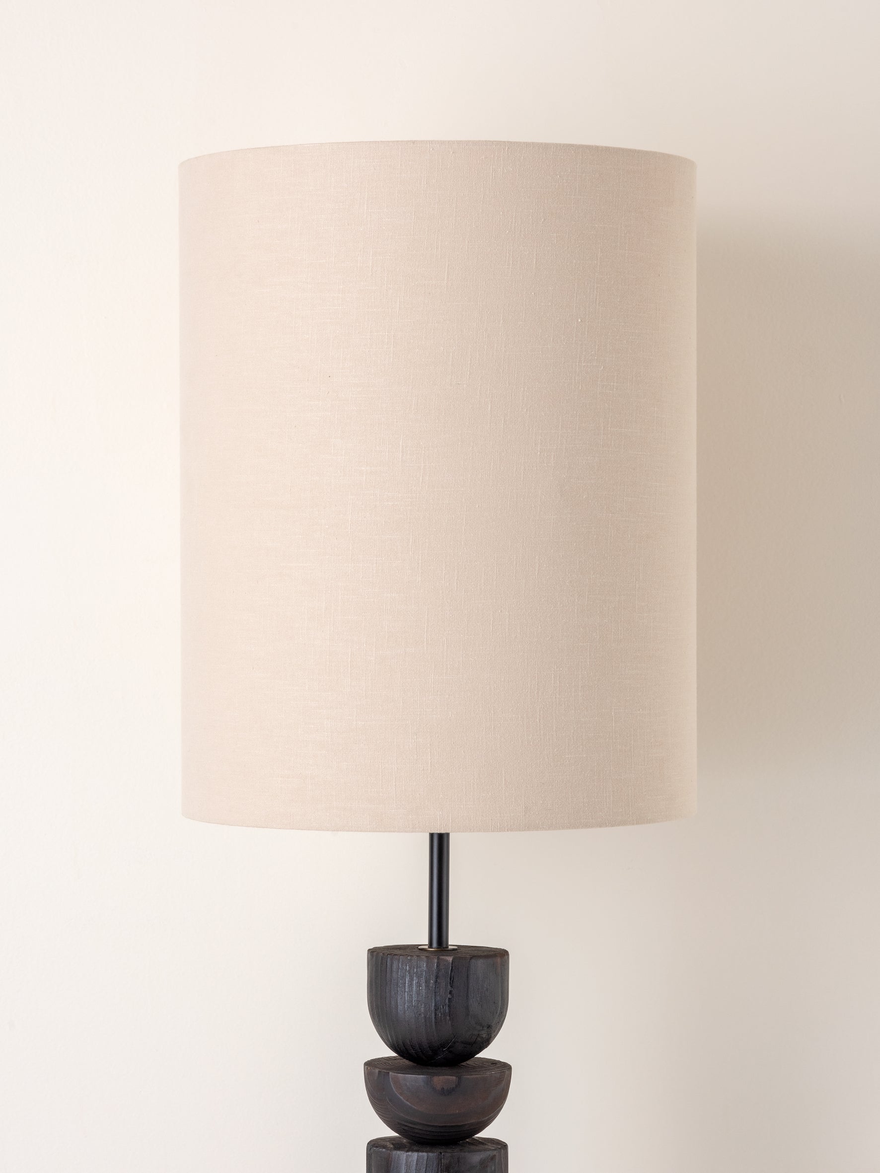 Aska - charred wood and natural linen floor lamp | Floor Lamp | Lights & Lamps Inc | Modern Affordable Designer Lighting | USA