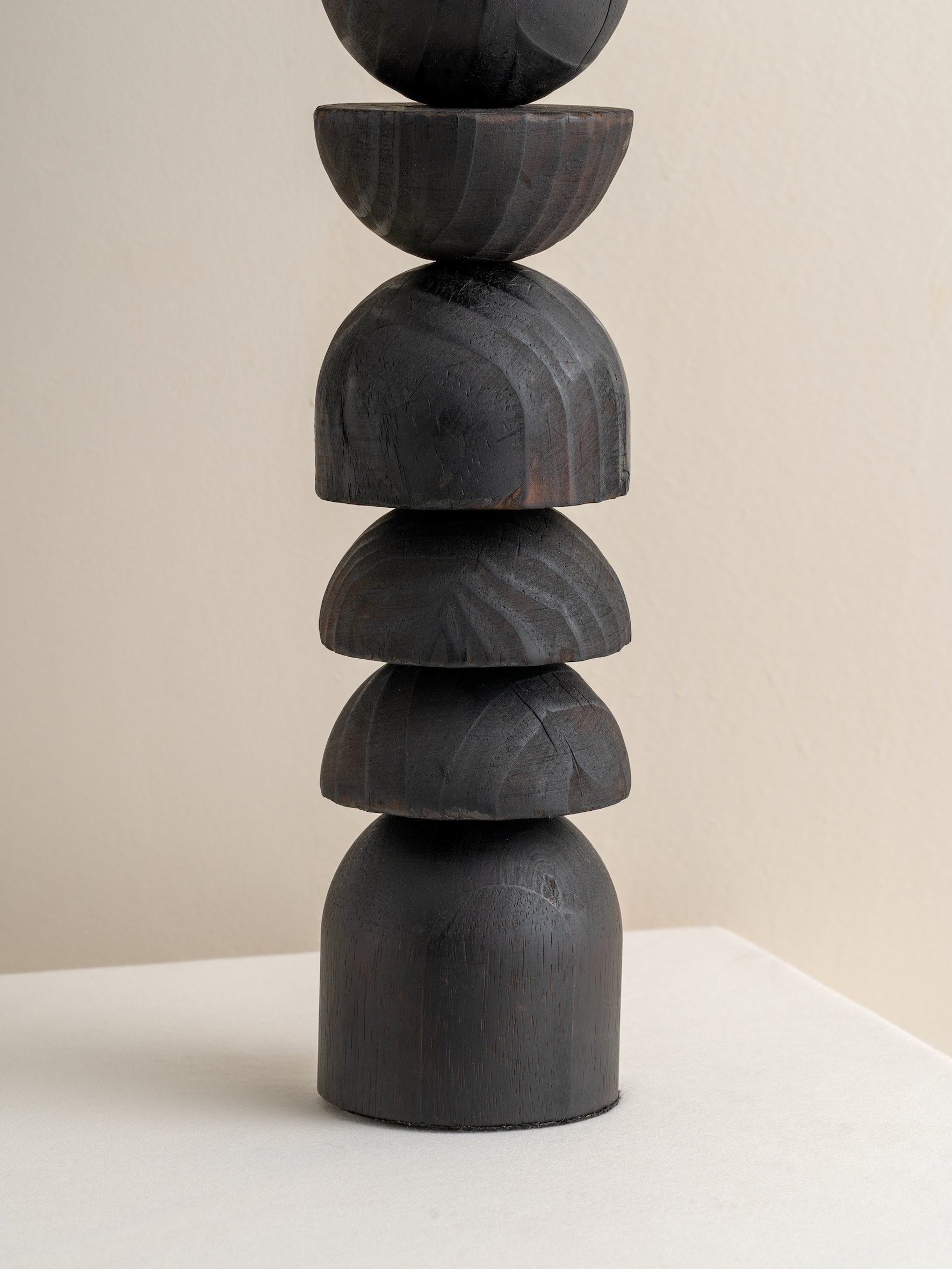 Aska - tall charred wood and natural linen table lamp | Table Lamp | Lights & Lamps Inc | Modern Affordable Designer Lighting | USA