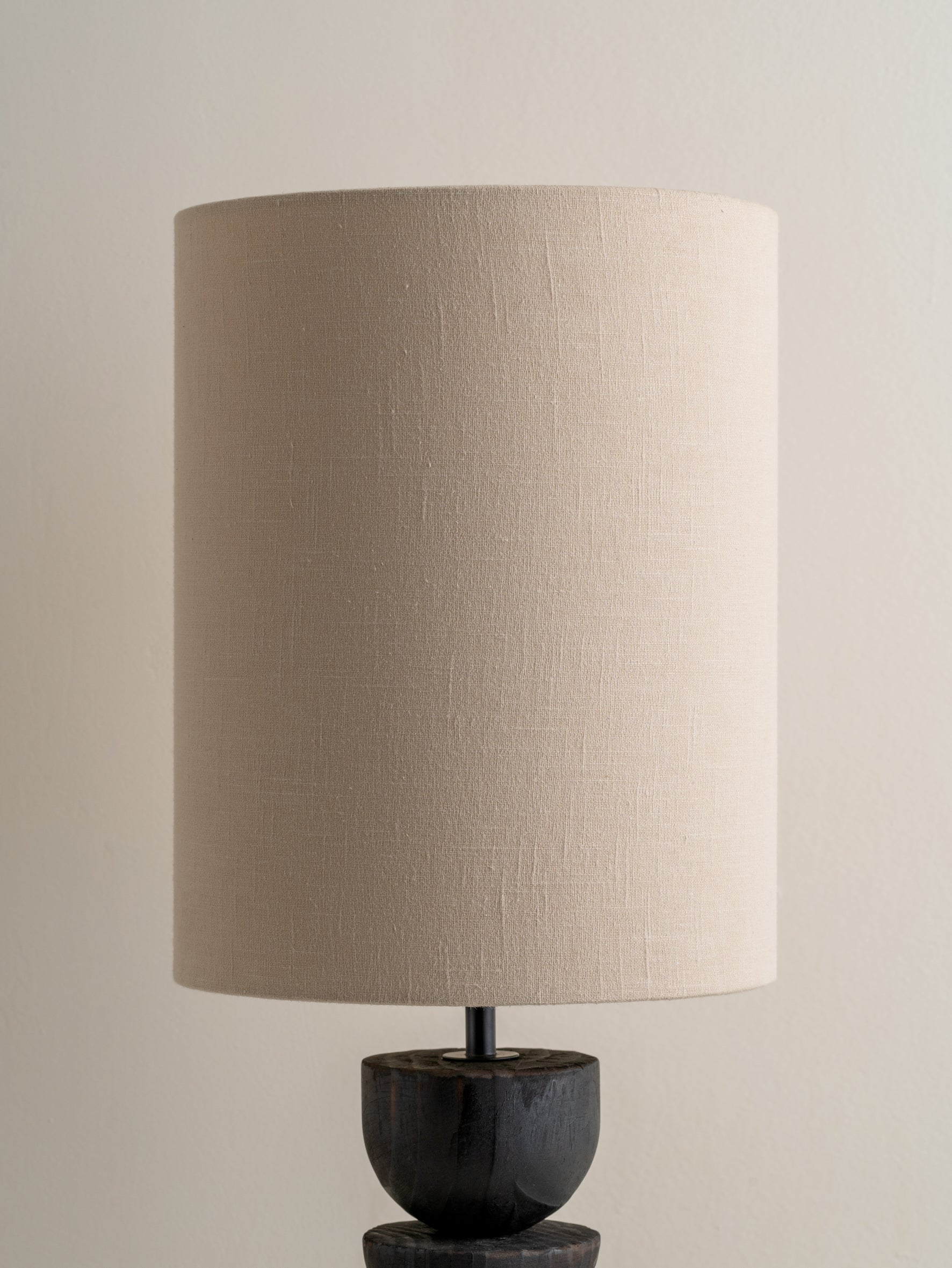 Aska - tall charred wood and natural linen table lamp | Table Lamp | Lights & Lamps Inc | Modern Affordable Designer Lighting | USA