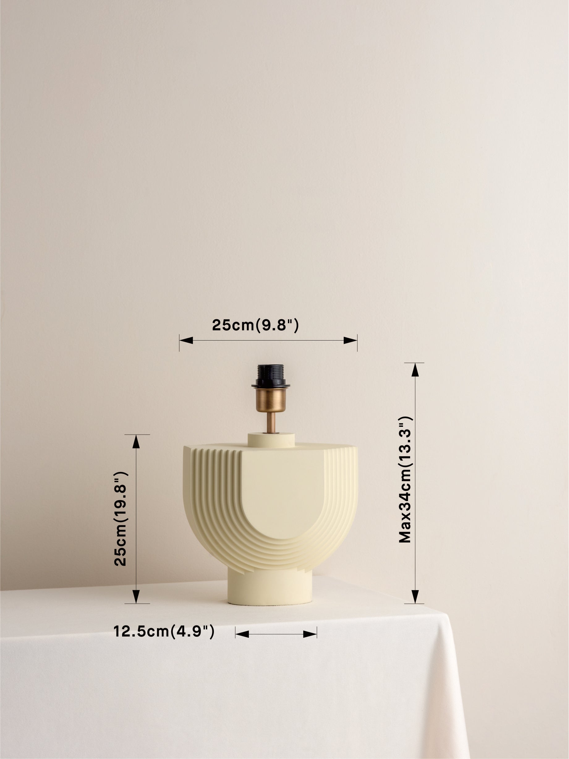 Edition 1.3 - concrete table lamp - base only | Table Lamp | Lights & Lamps Inc | Modern Affordable Designer Lighting | USA