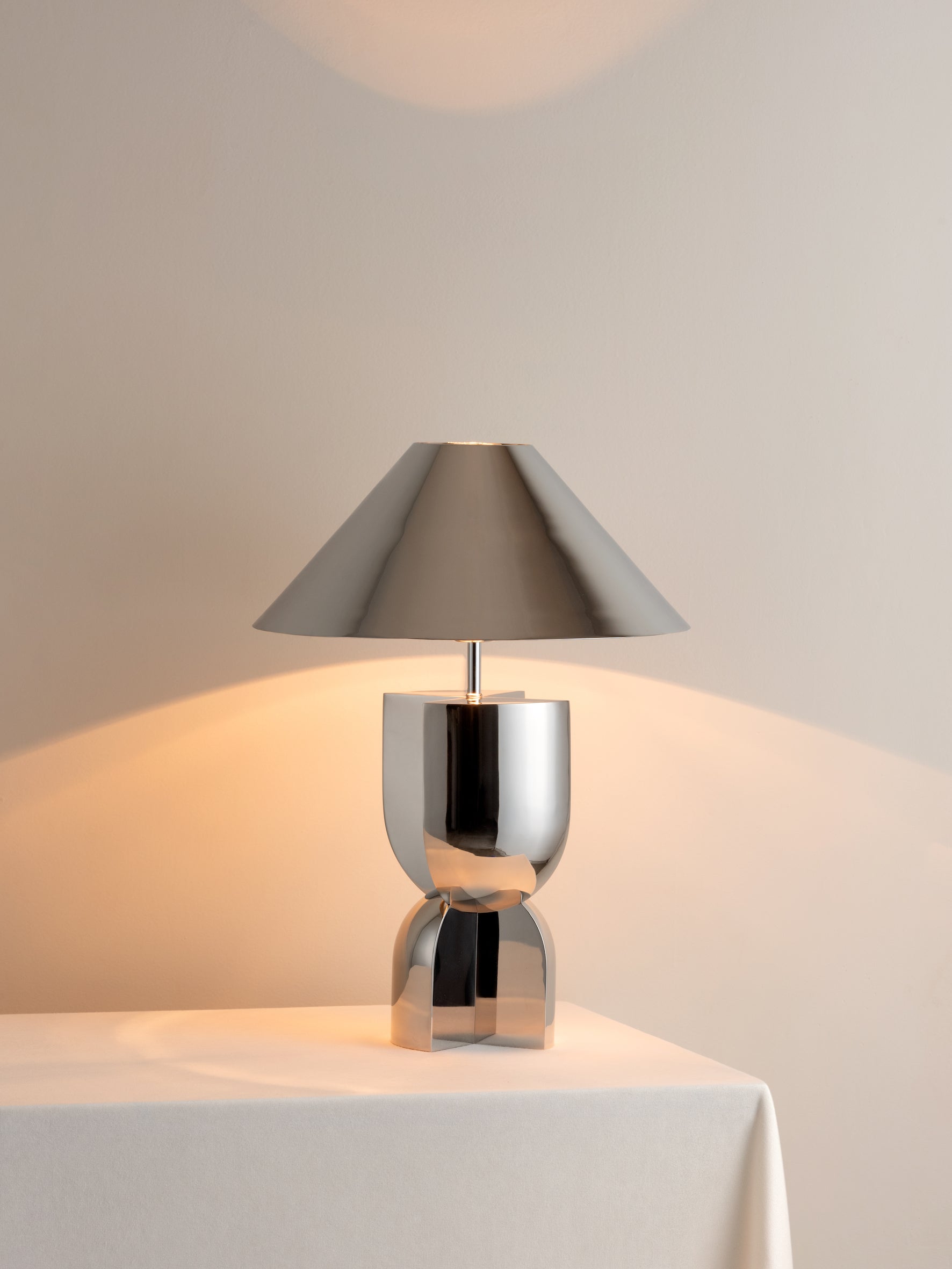 Edition 1.5 - chrome table lamp - base only | Table Lamp | Lights & Lamps Inc | Modern Affordable Designer Lighting | USA