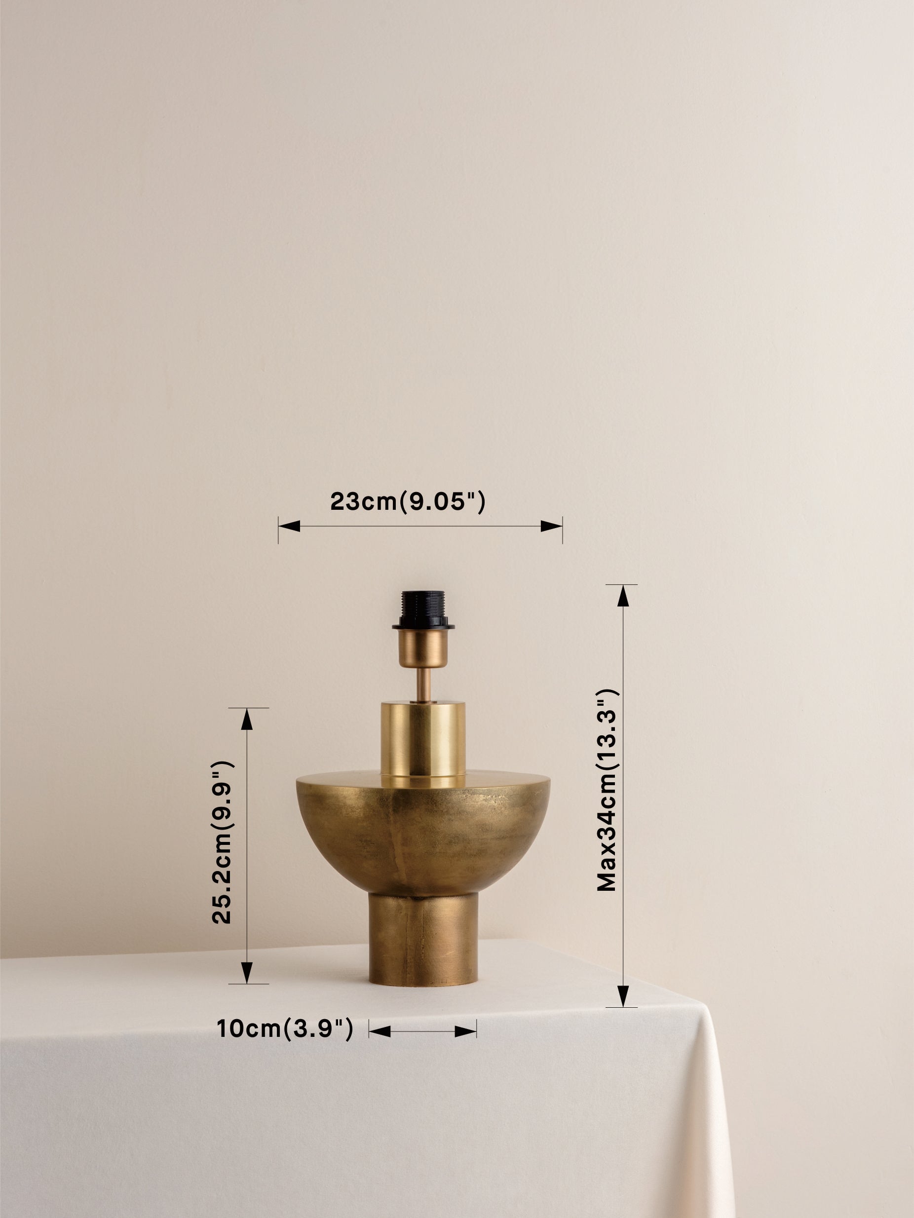 Edition 1.6 - brass table lamp - base only | Table Lamp | Lights & Lamps Inc | Modern Affordable Designer Lighting | USA