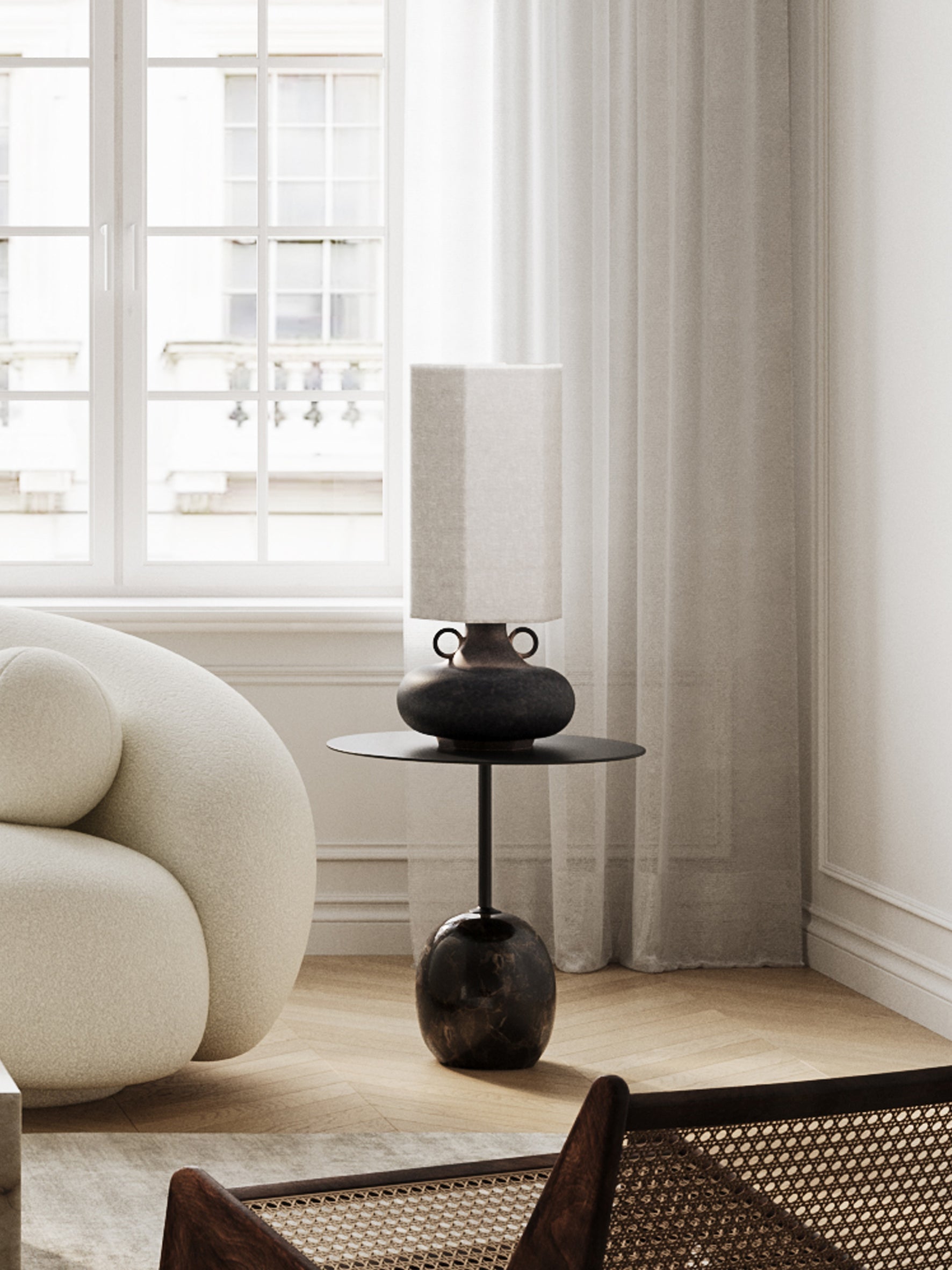 Grove - bronze ceramic and linen table lamp | Table Lamp | Lights & Lamps Inc | Modern Affordable Designer Lighting | USA
