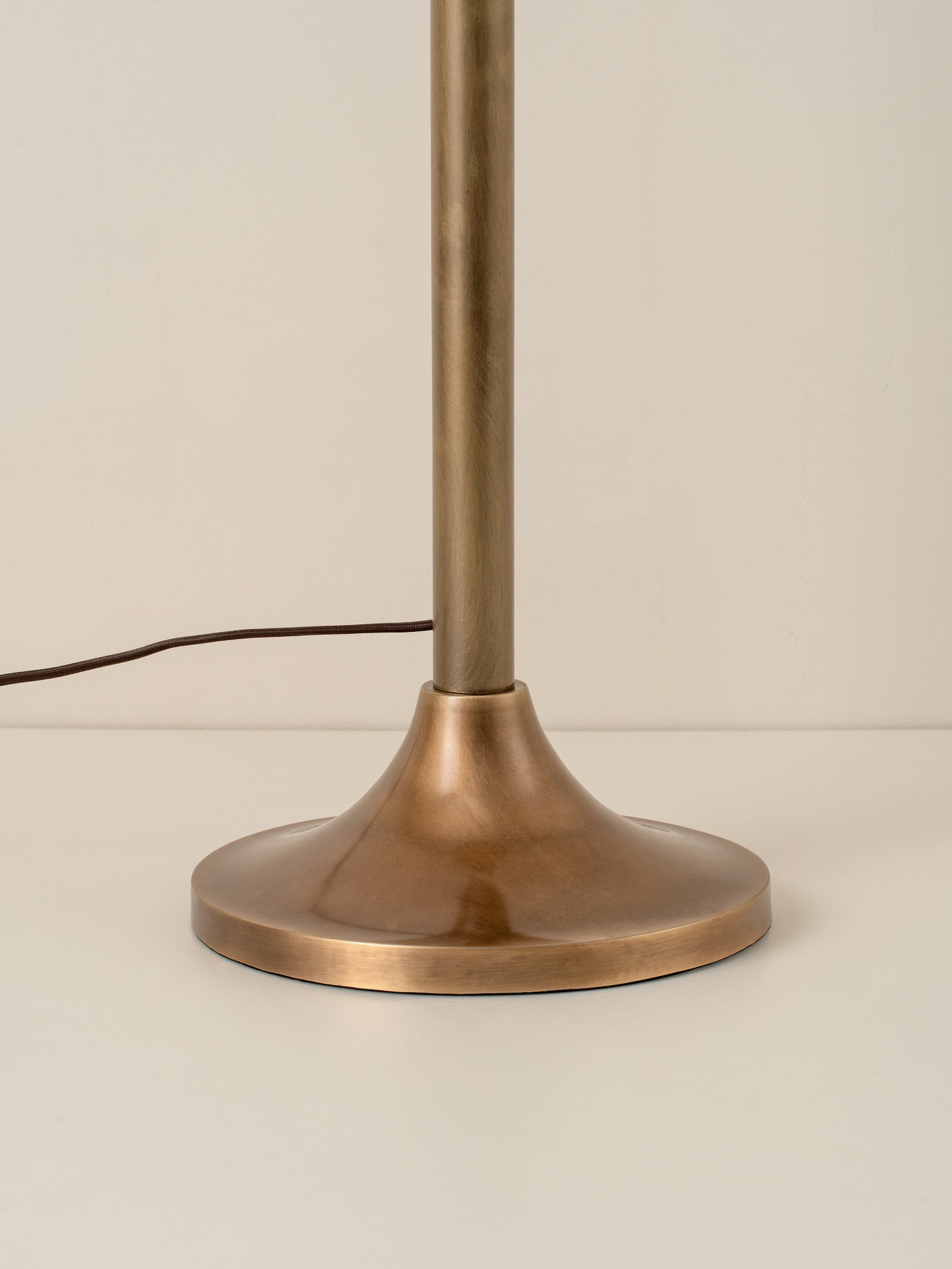 Ottino - aged brass and linen floor lamp | Floor Lamp | Lights & Lamps Inc | Modern Affordable Designer Lighting | USA