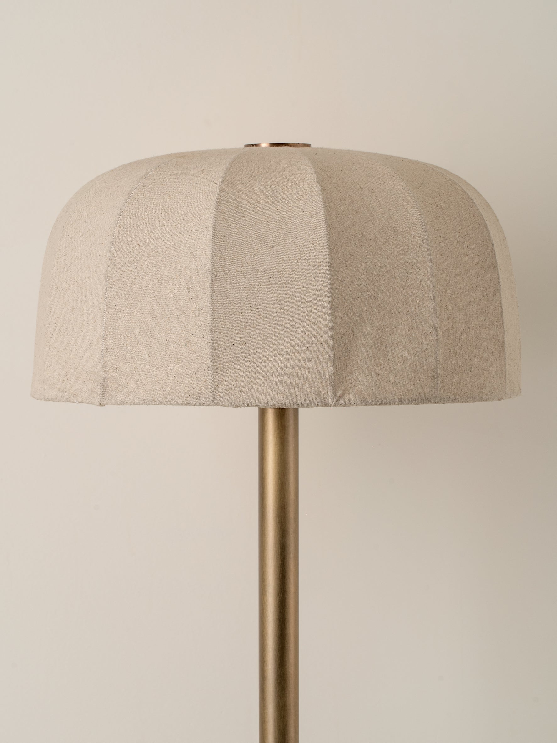 Ottino - aged brass and linen floor lamp | Floor Lamp | Lights & Lamps Inc | Modern Affordable Designer Lighting | USA