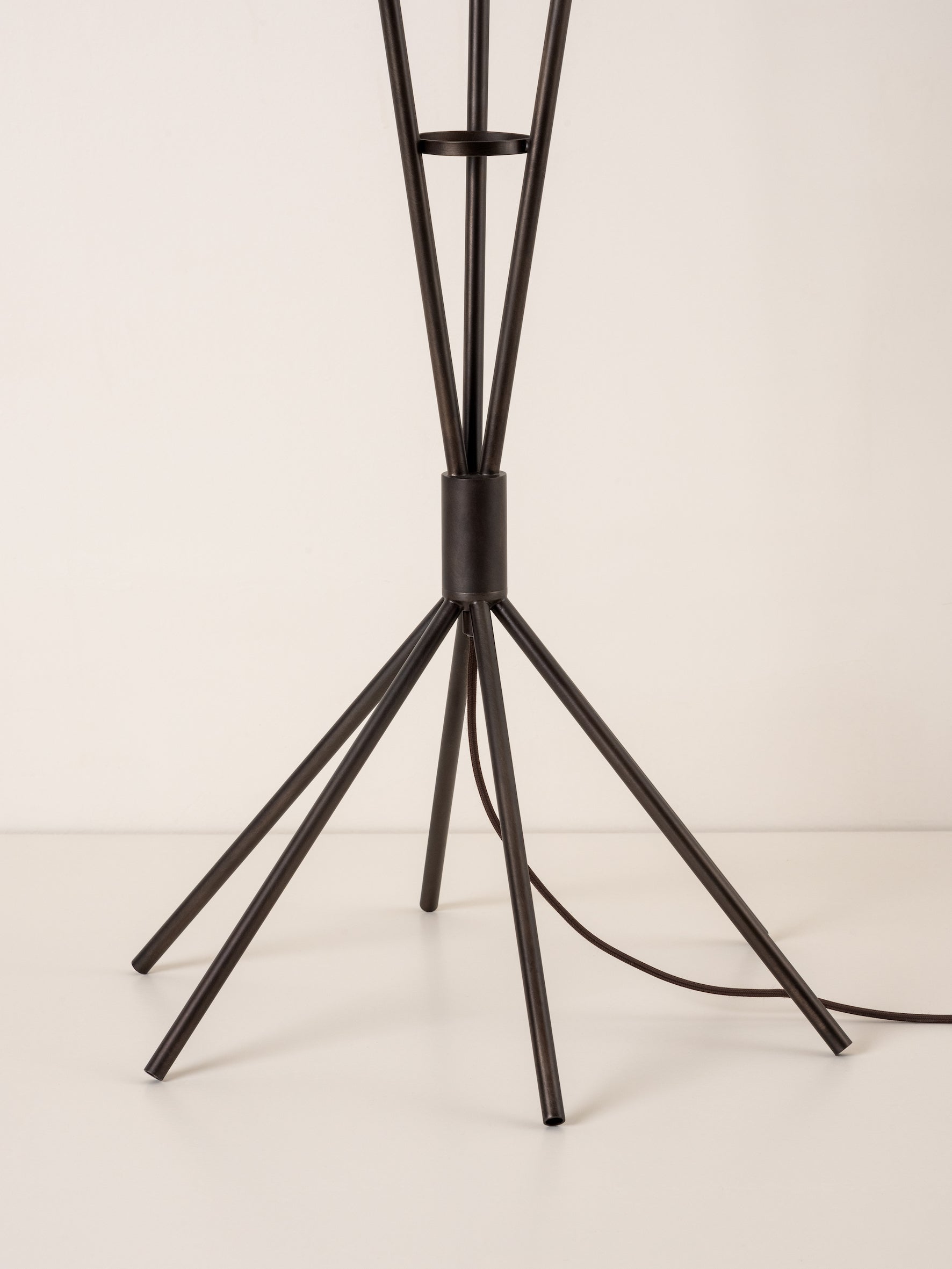 Renwick - 3 light linen and bronze floor lamp | Floor Lamp | Lights & Lamps Inc | Modern Affordable Designer Lighting | USA