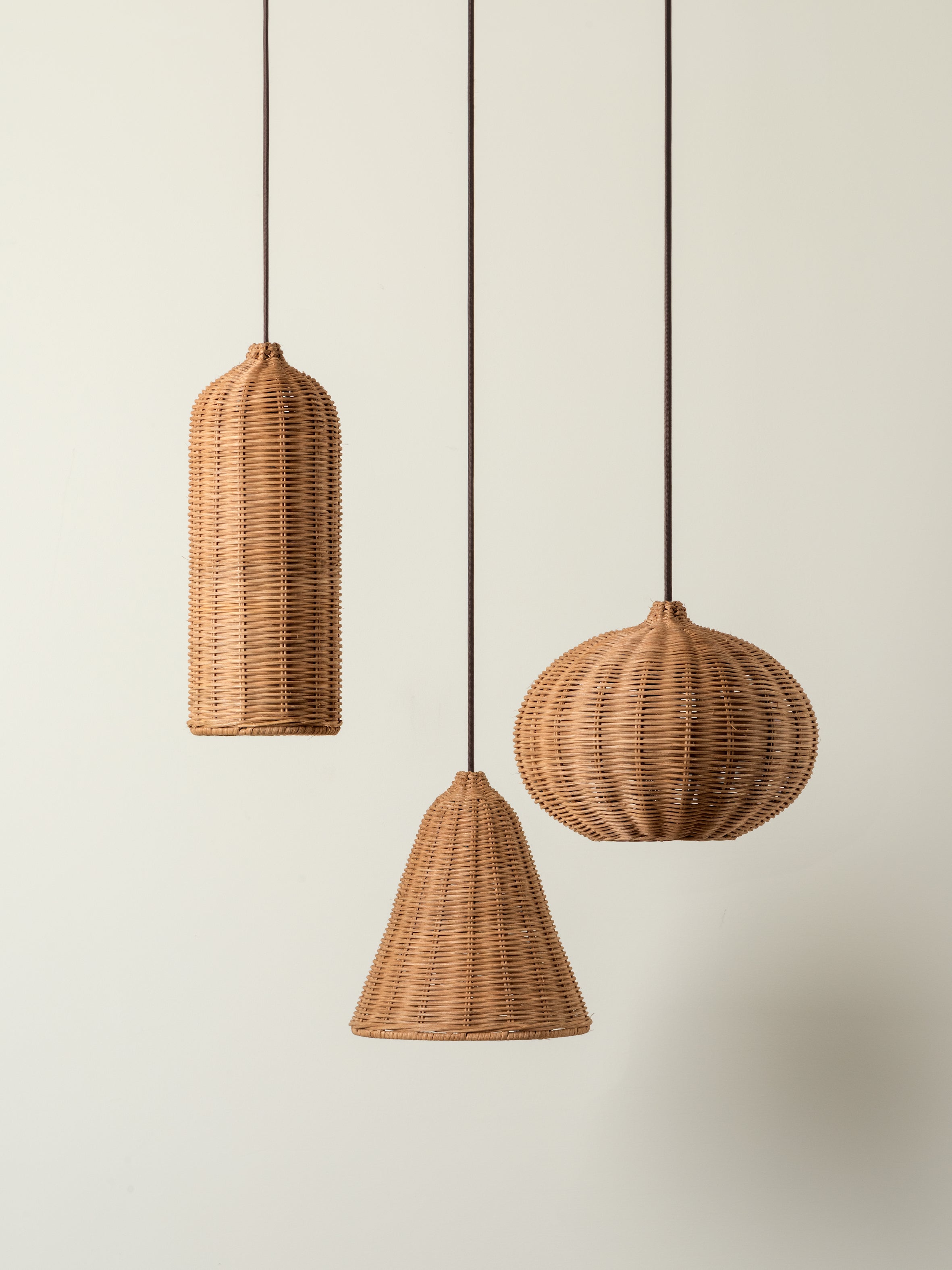 Aditi - 3 light rattan pendant | Ceiling Light | Lights & Lamps Inc | Modern Affordable Designer Lighting | USA
