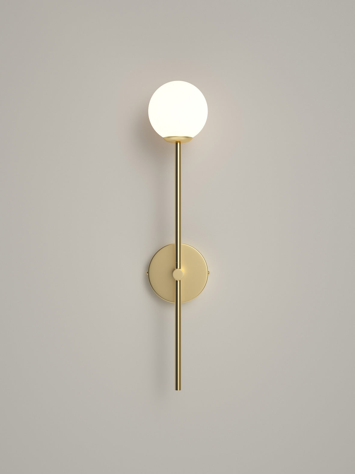 Chelso - brushed brass and opal wall light | Wall Light | Lights & Lamps Inc | Modern Affordable Designer Lighting | USA