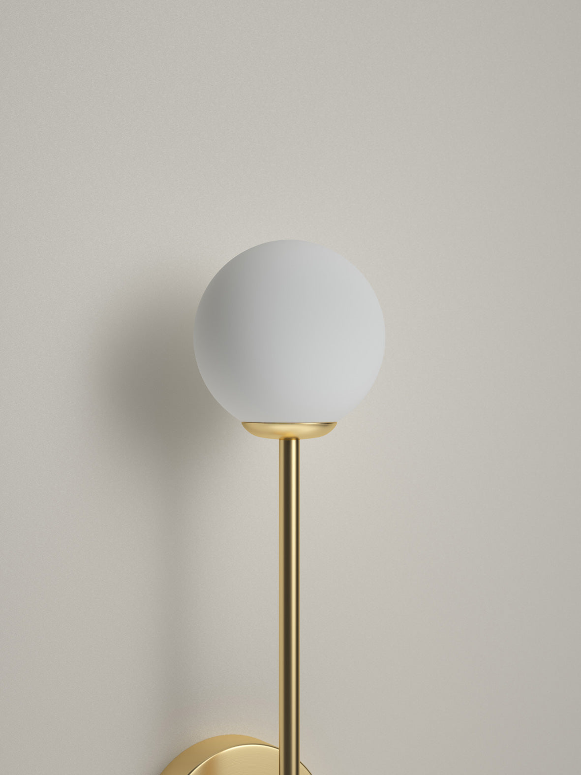 Chelso - brushed brass and opal wall light | Wall Light | Lights & Lamps Inc | Modern Affordable Designer Lighting | USA