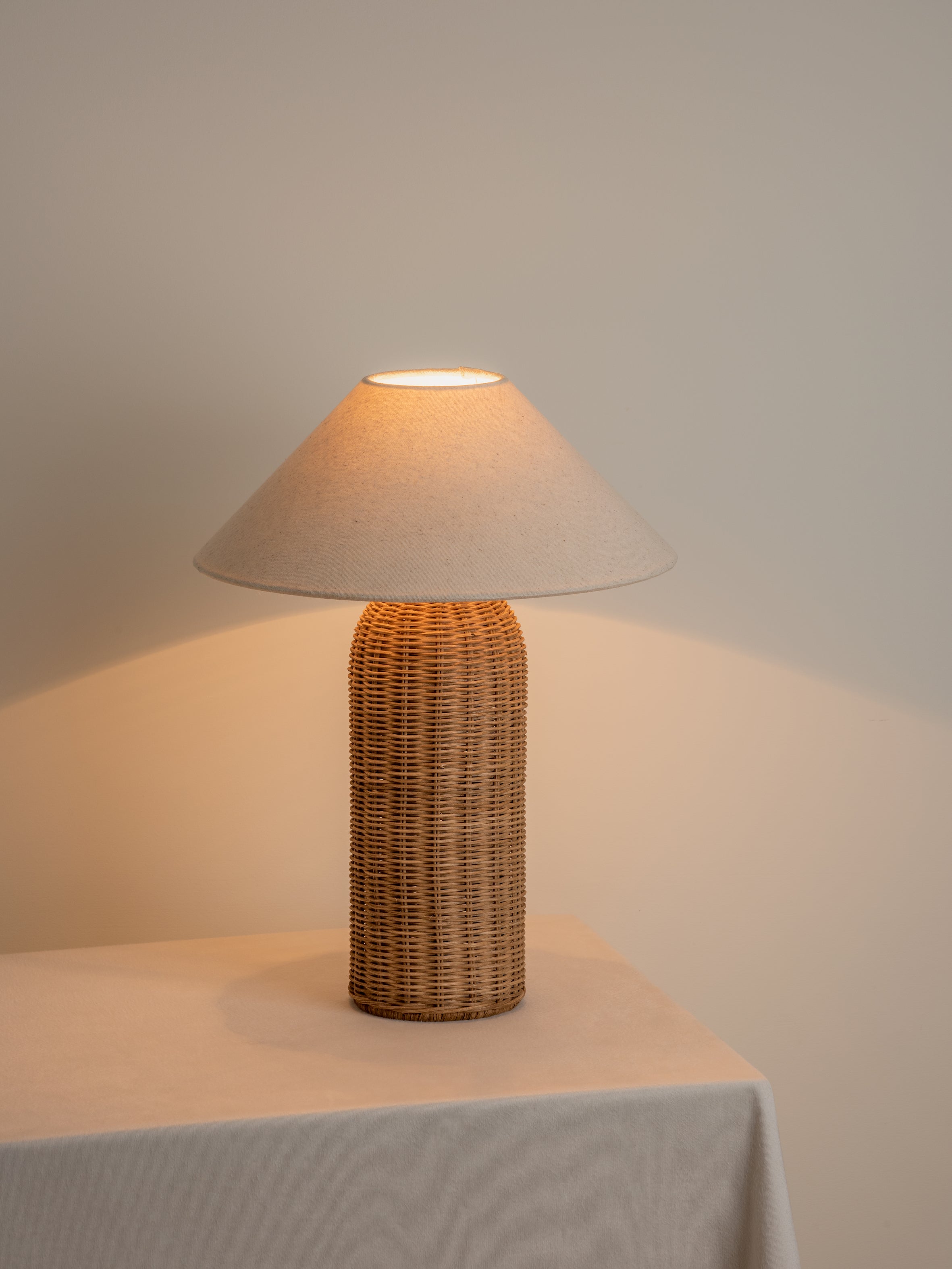 Ensia - tall rattan table lamp | Table Lamp | Lights & Lamps Inc | Modern Affordable Designer Lighting | USA