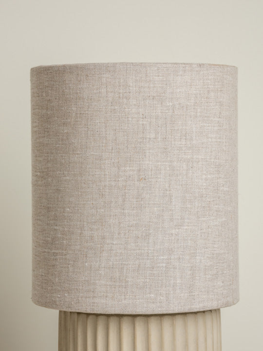 Enza - warm white ribbed concrete table lamp | Table Lamp | Lights & Lamps Inc | Modern Affordable Designer Lighting | USA